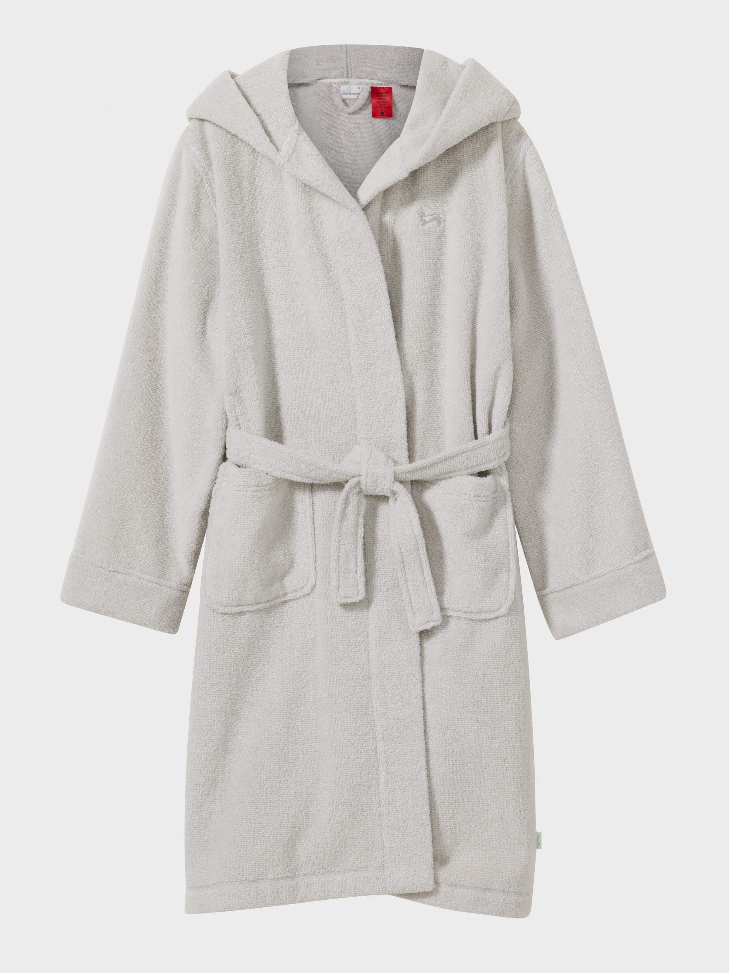 Kids Grey Toweling Gown