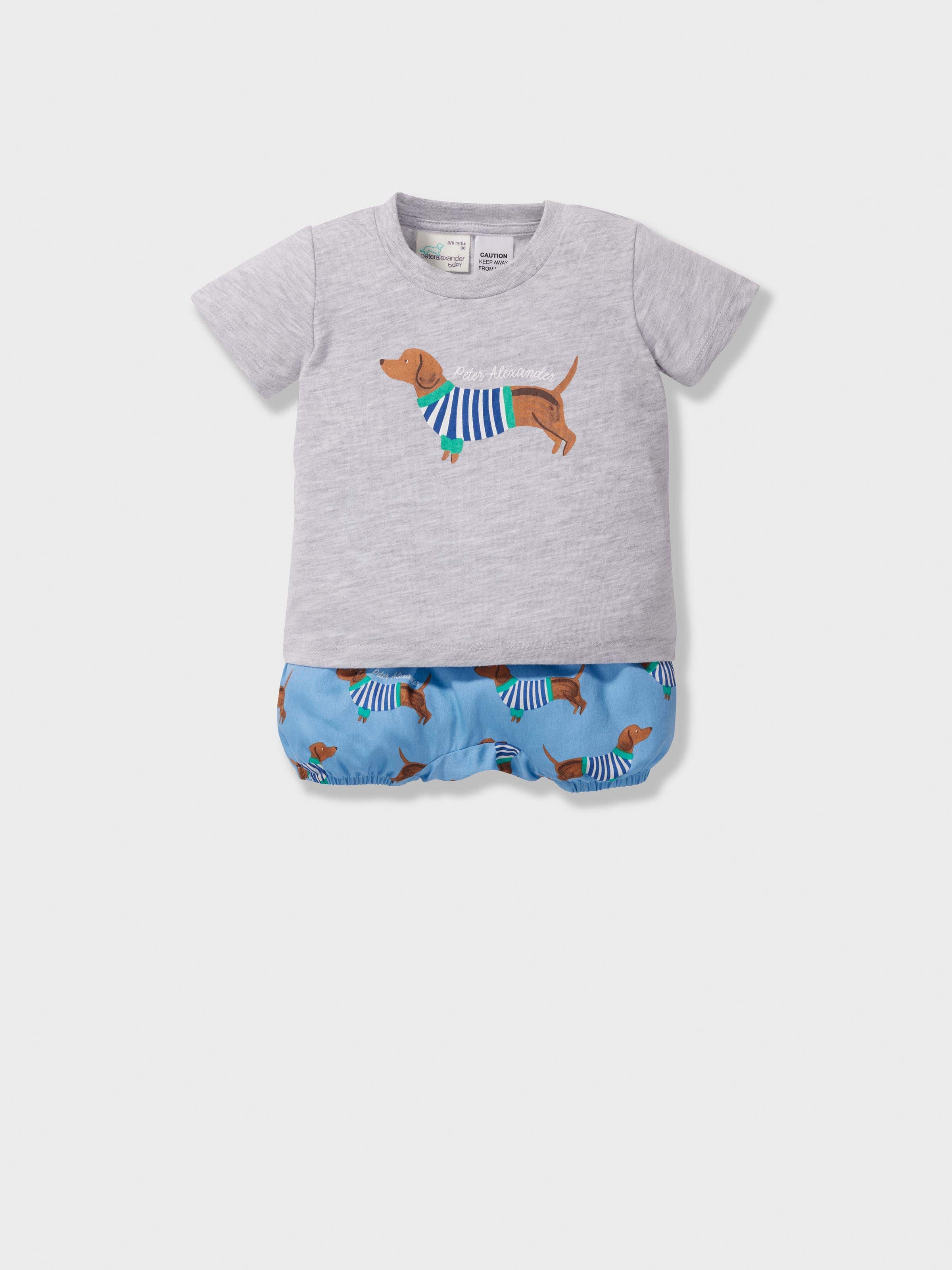 Baby Dachshund Short Pj Set