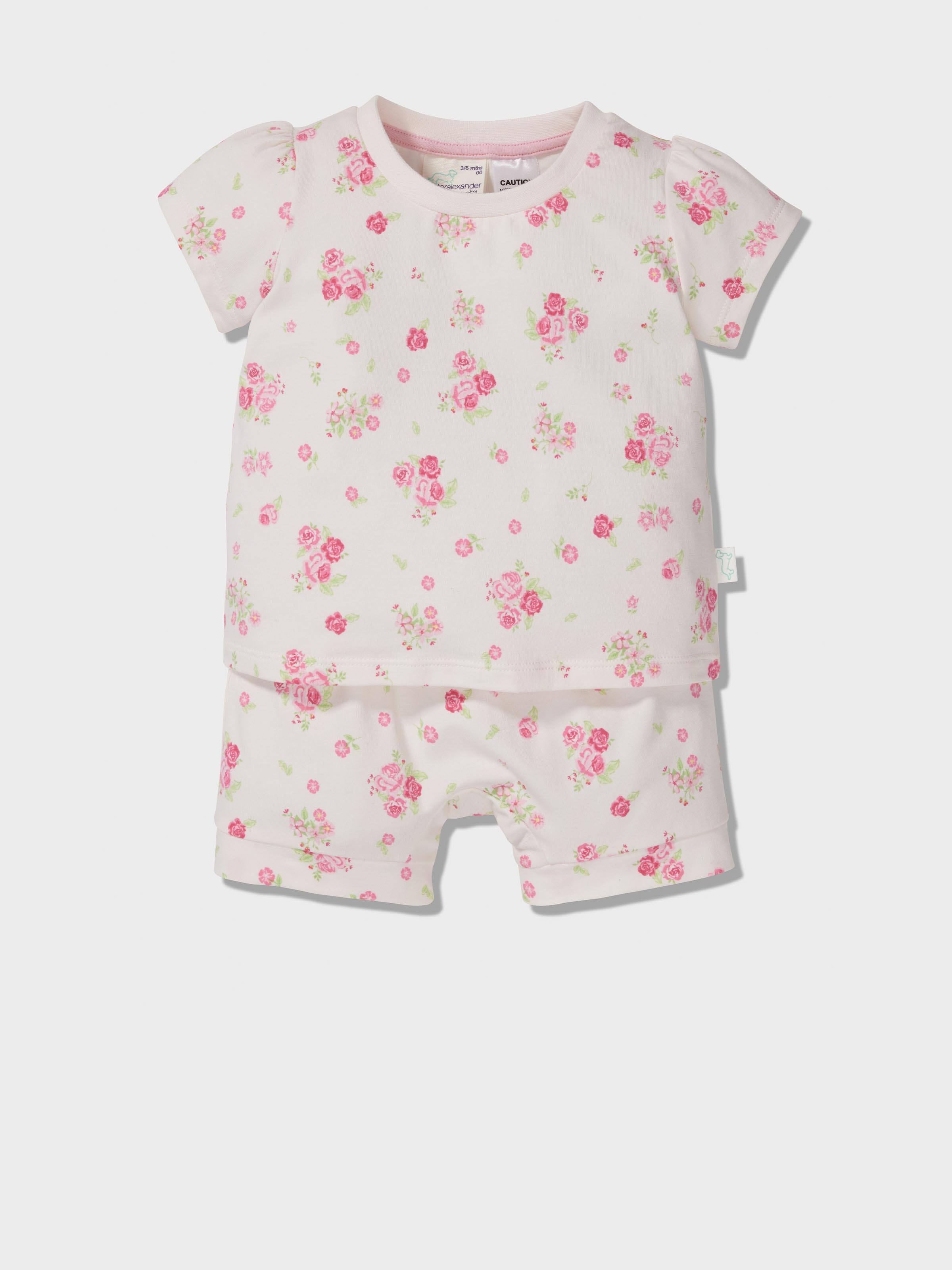 Baby Floral Print Pj Set