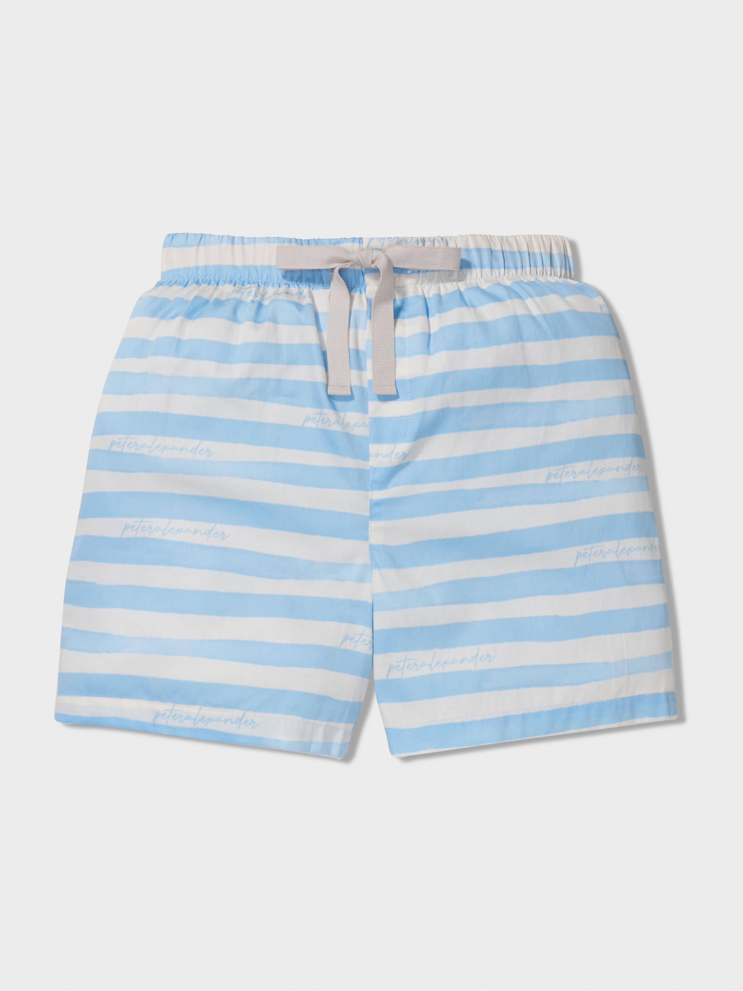 Boys Blue Stripes Pj Set