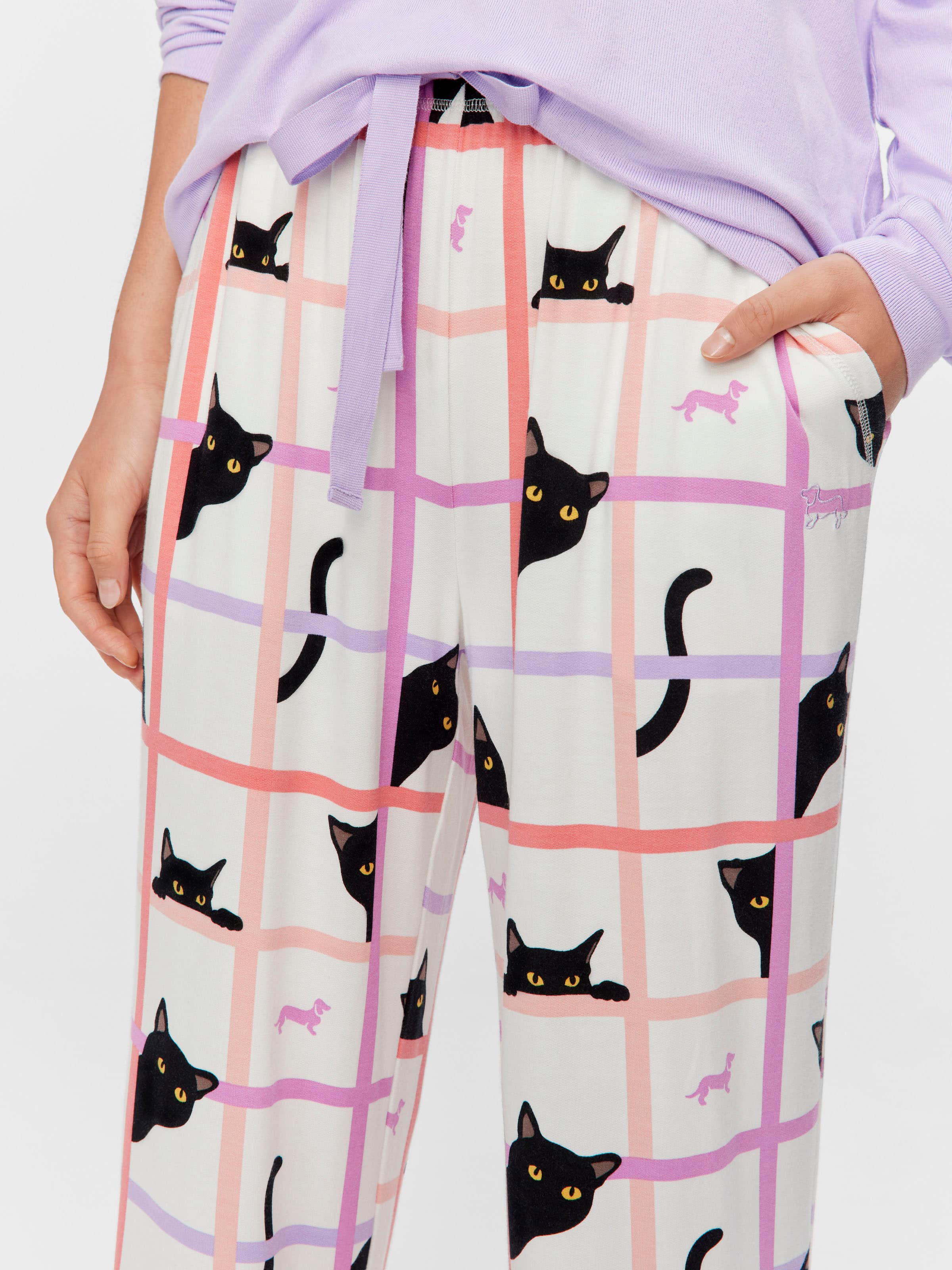 Cat Straight Leg Pj Pant