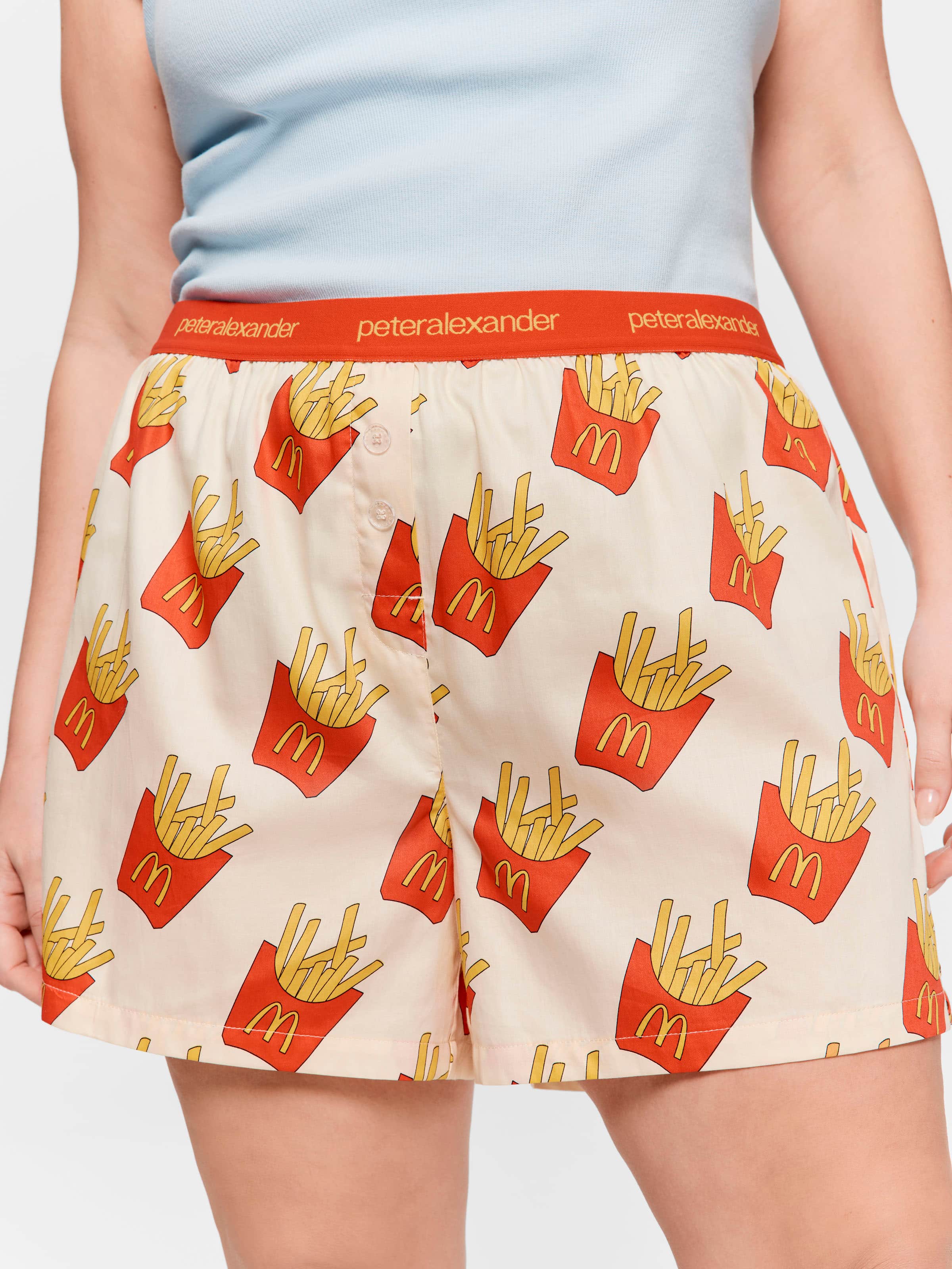 P.A. Plus Maccas Fries 100% Cotton Mid Short