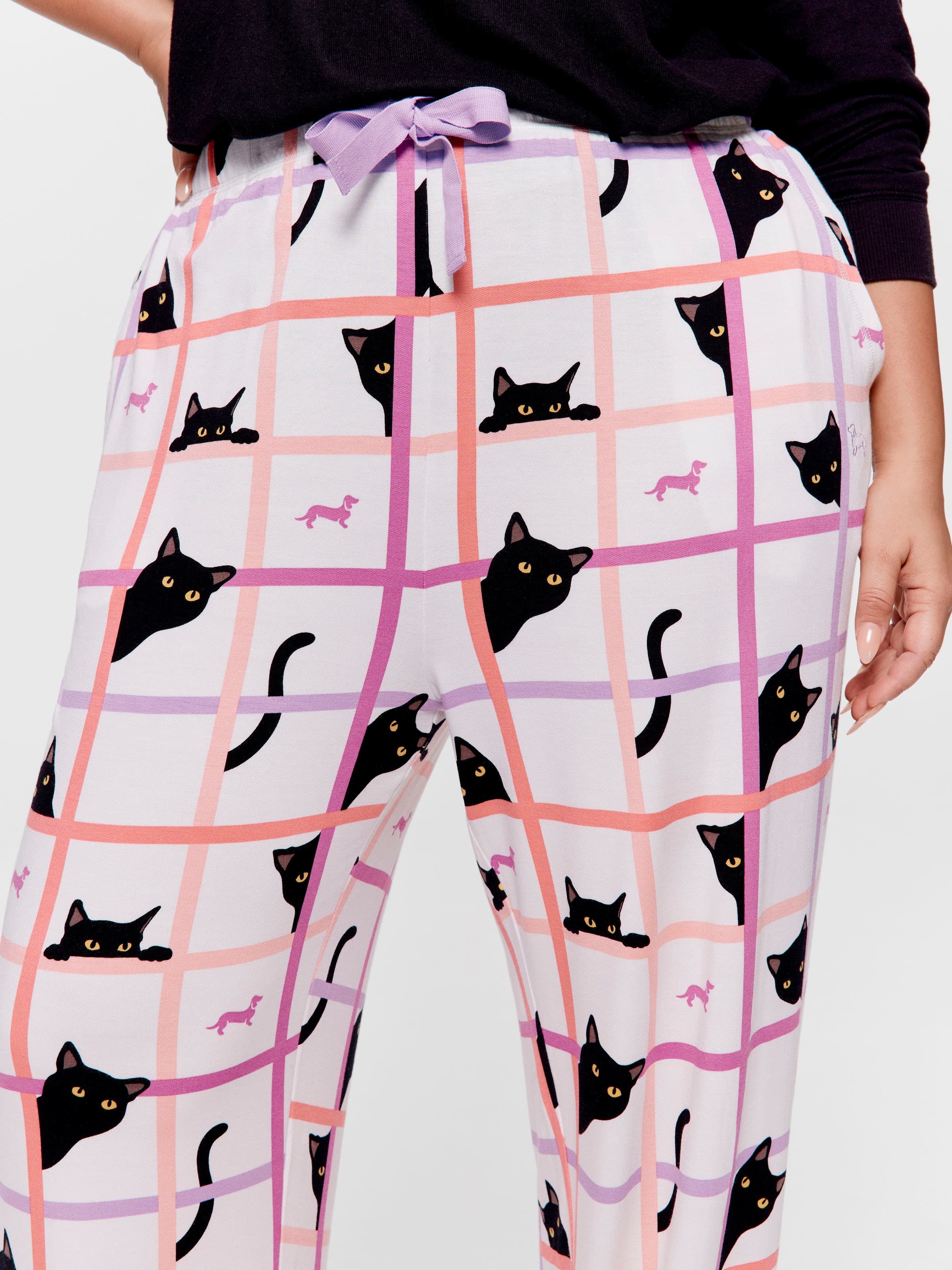 P.A. Plus Cat Straight Leg Pj Pant