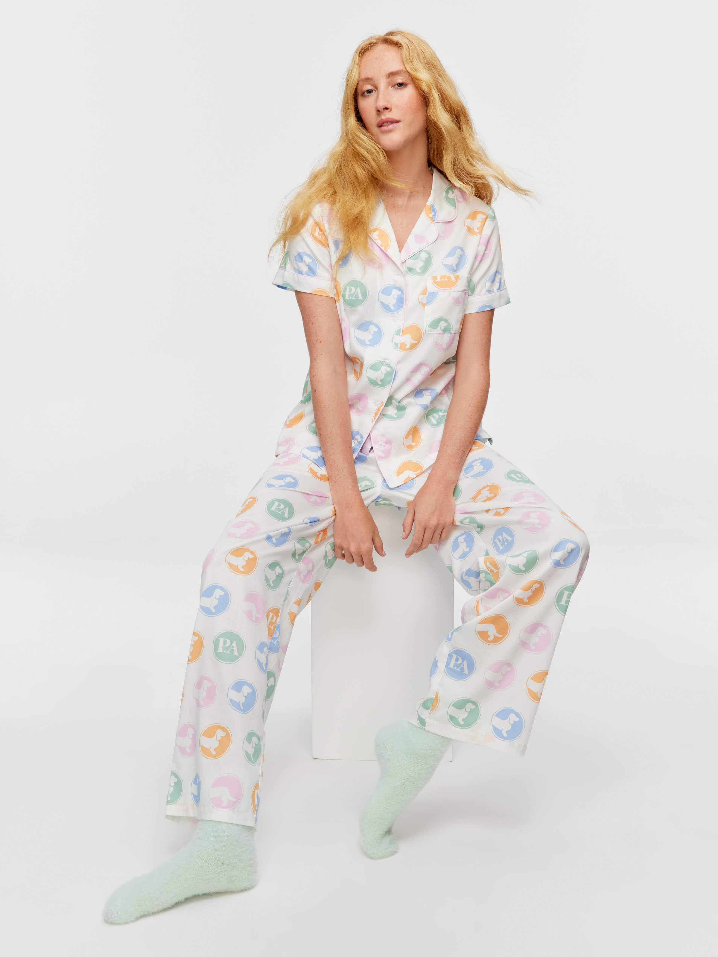 Penny Spot Short Sleeve & Pant Pj Set