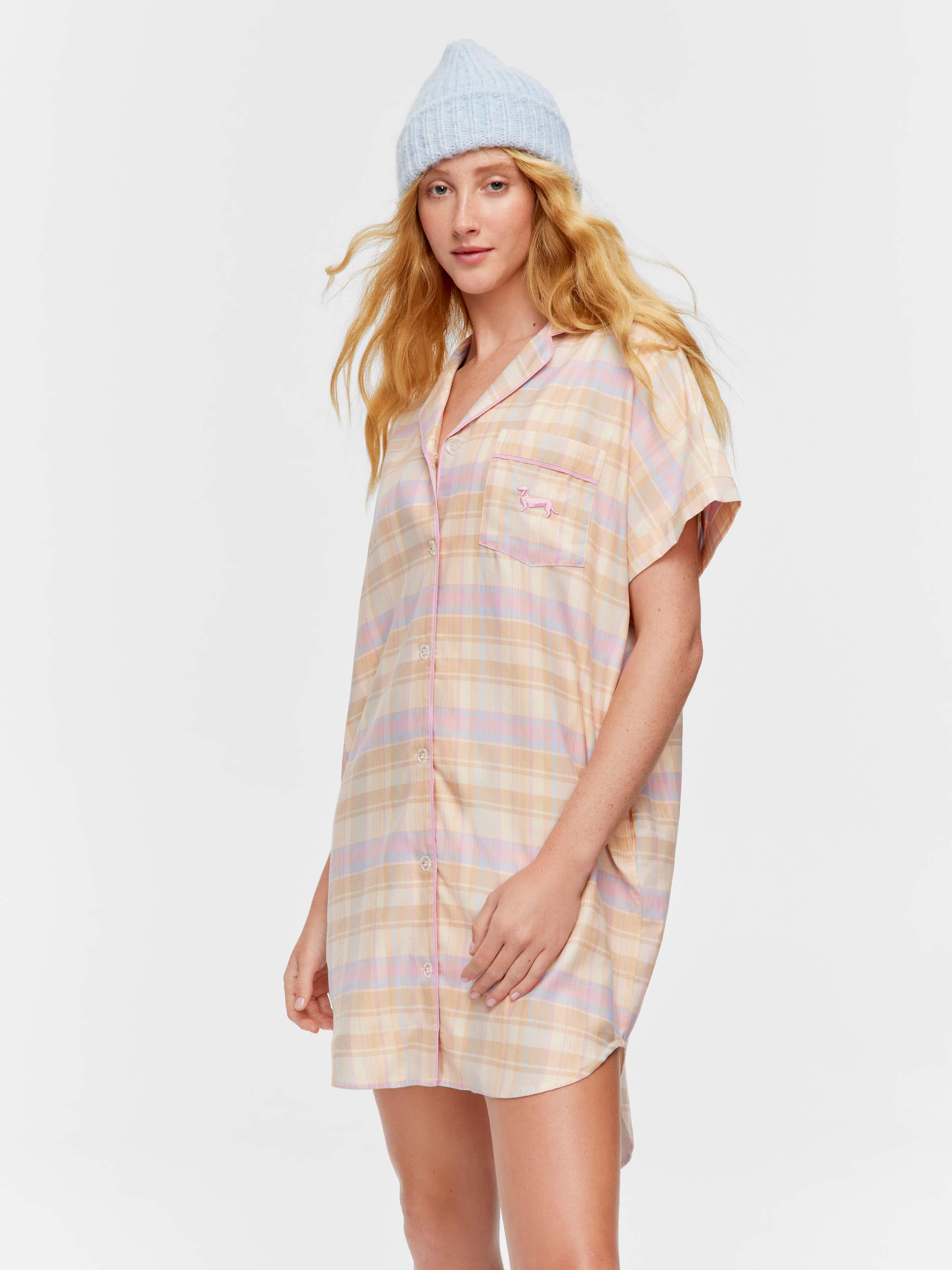 Toffee Check Nightshirt