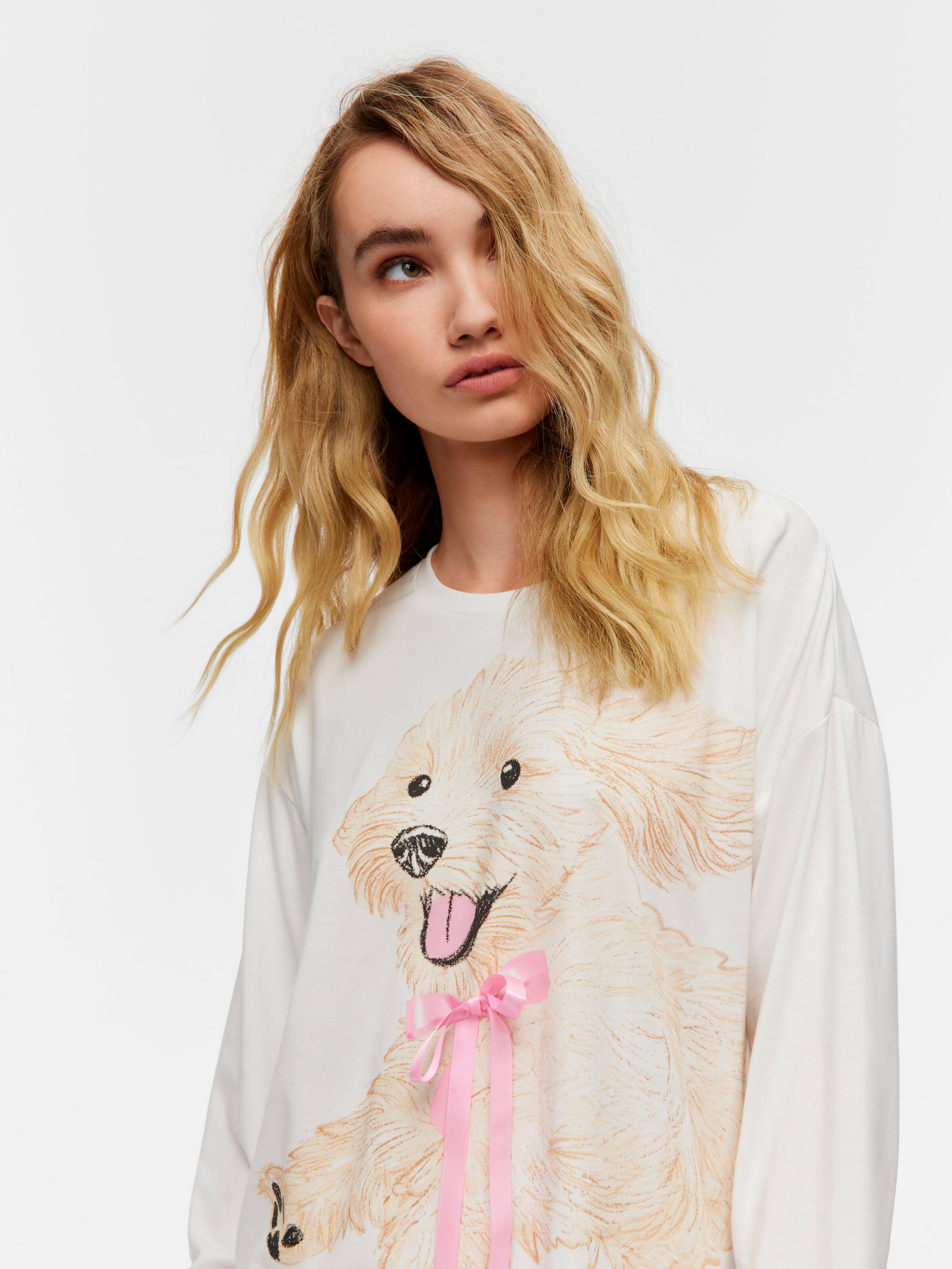 Cavoodle Oversized Long Sleeve Top