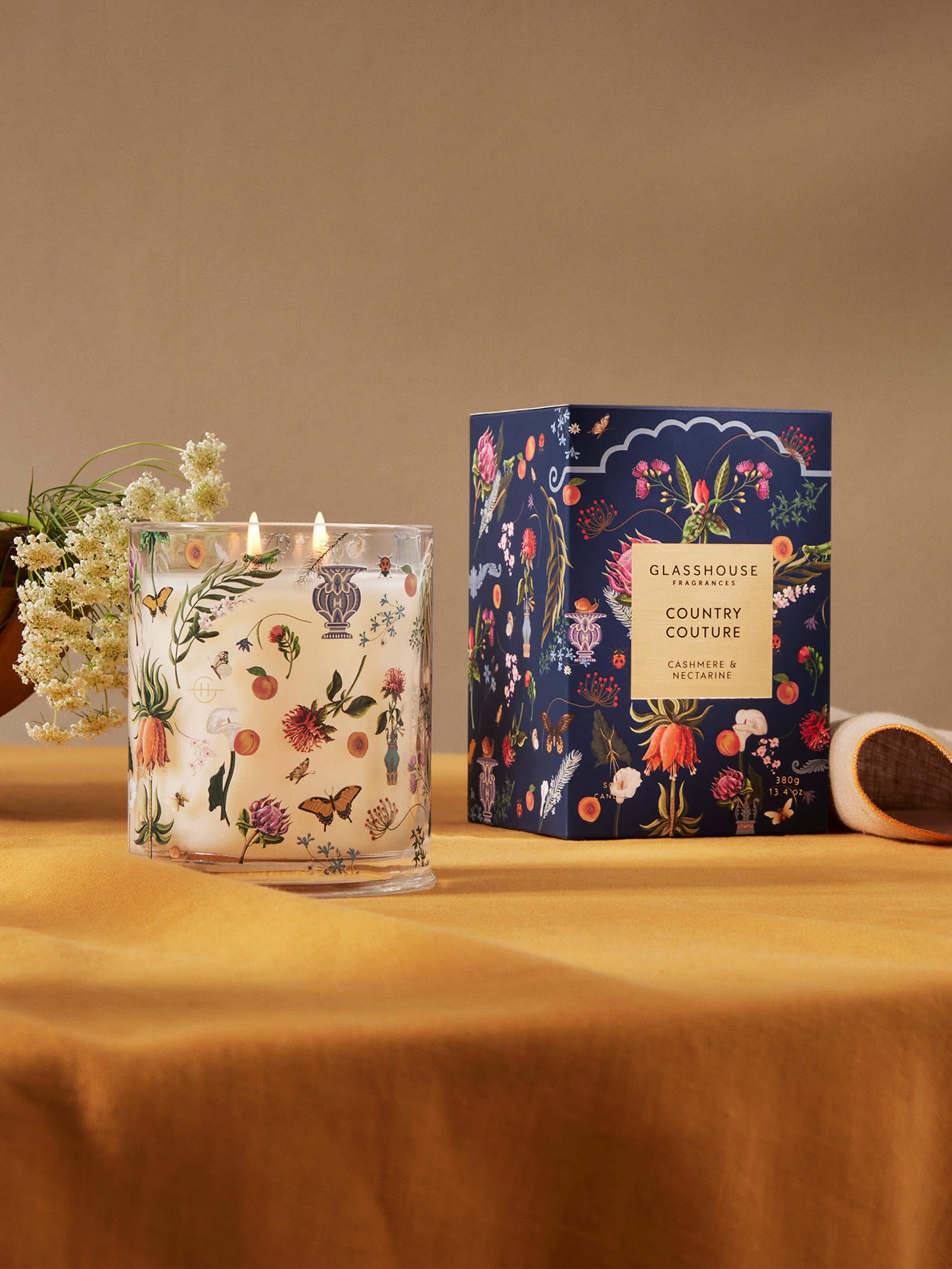 Glasshouse Fragrances Limited Edition Country Couture 380G Candle