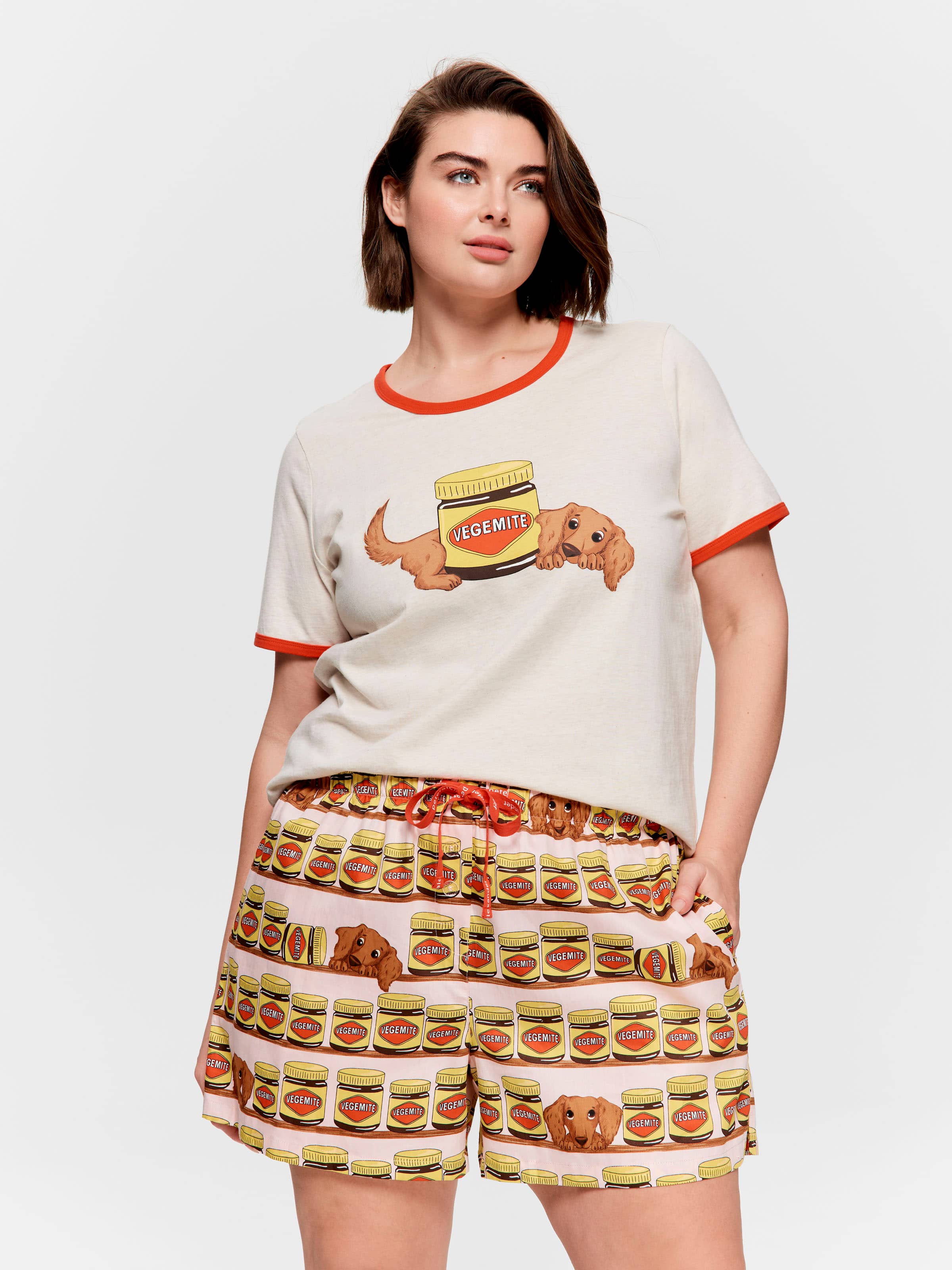 P.A. Plus Vegemite 100% Cotton Mid Short
