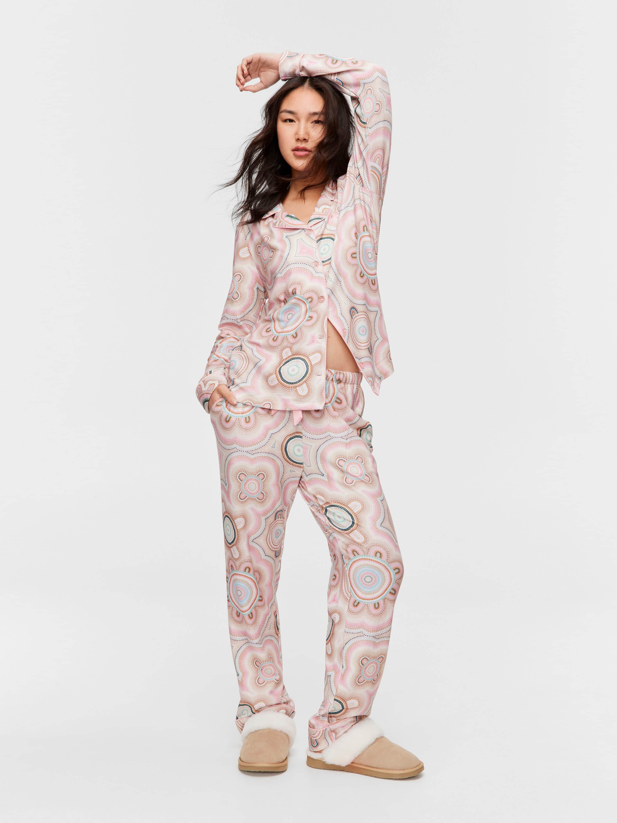 Lou Martin Plush Long Pj Set