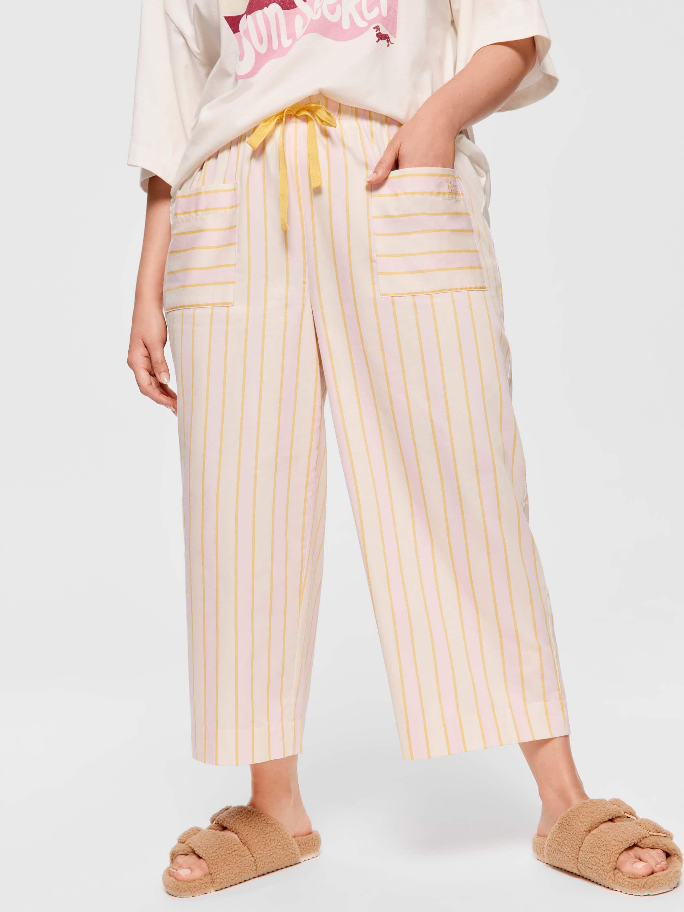 P.A. Plus Yellow Stripe 3/4 Pj Pant