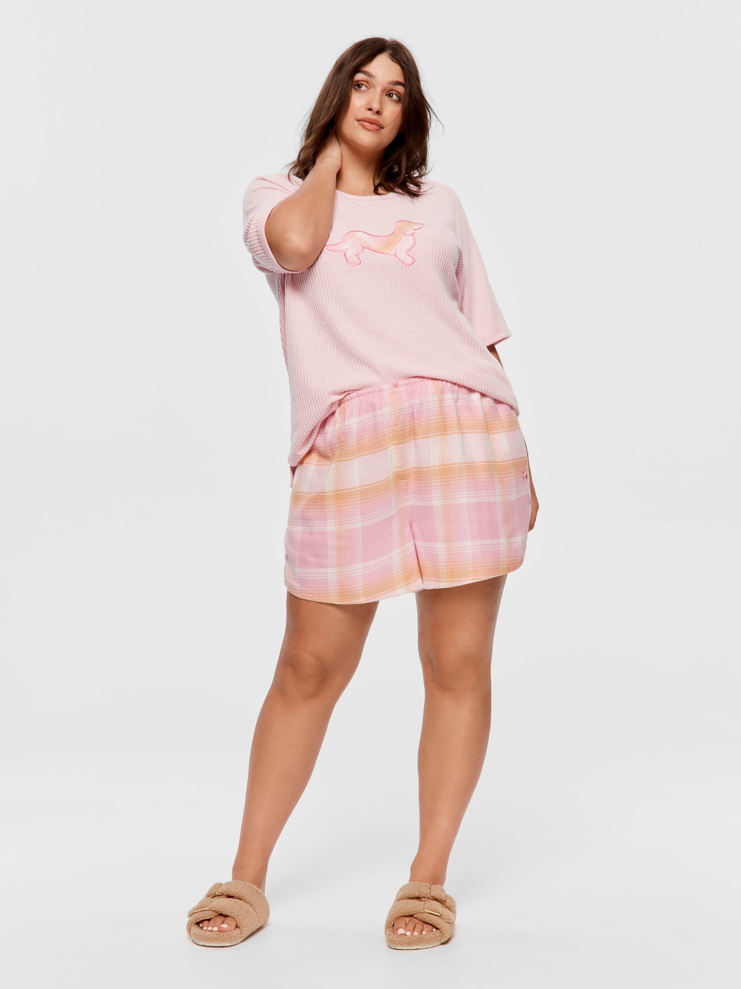 P.A. Plus Pink & Orange Fashion Short