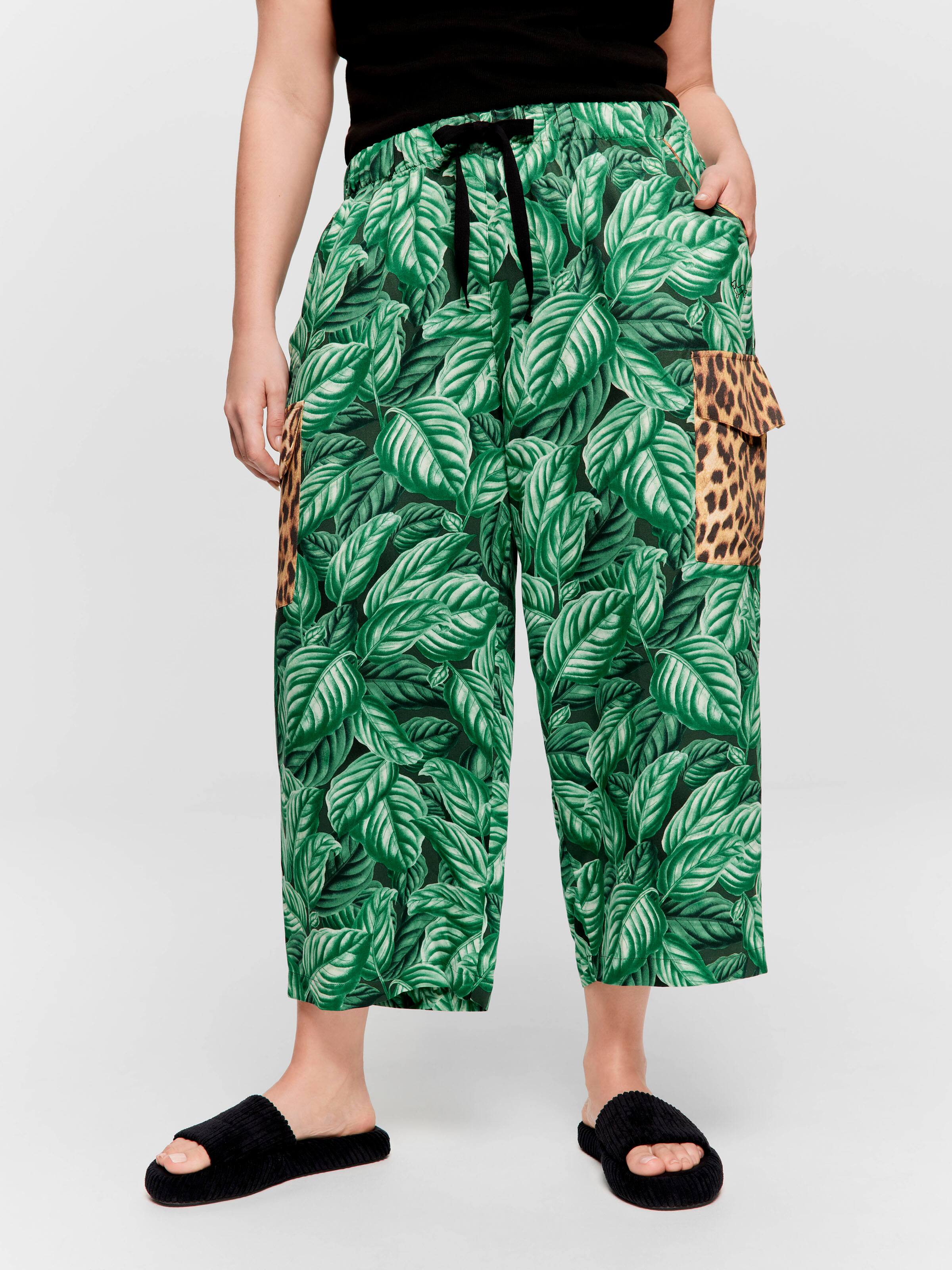 P.A. Plus Tropical Print 3/4 Pj Pant