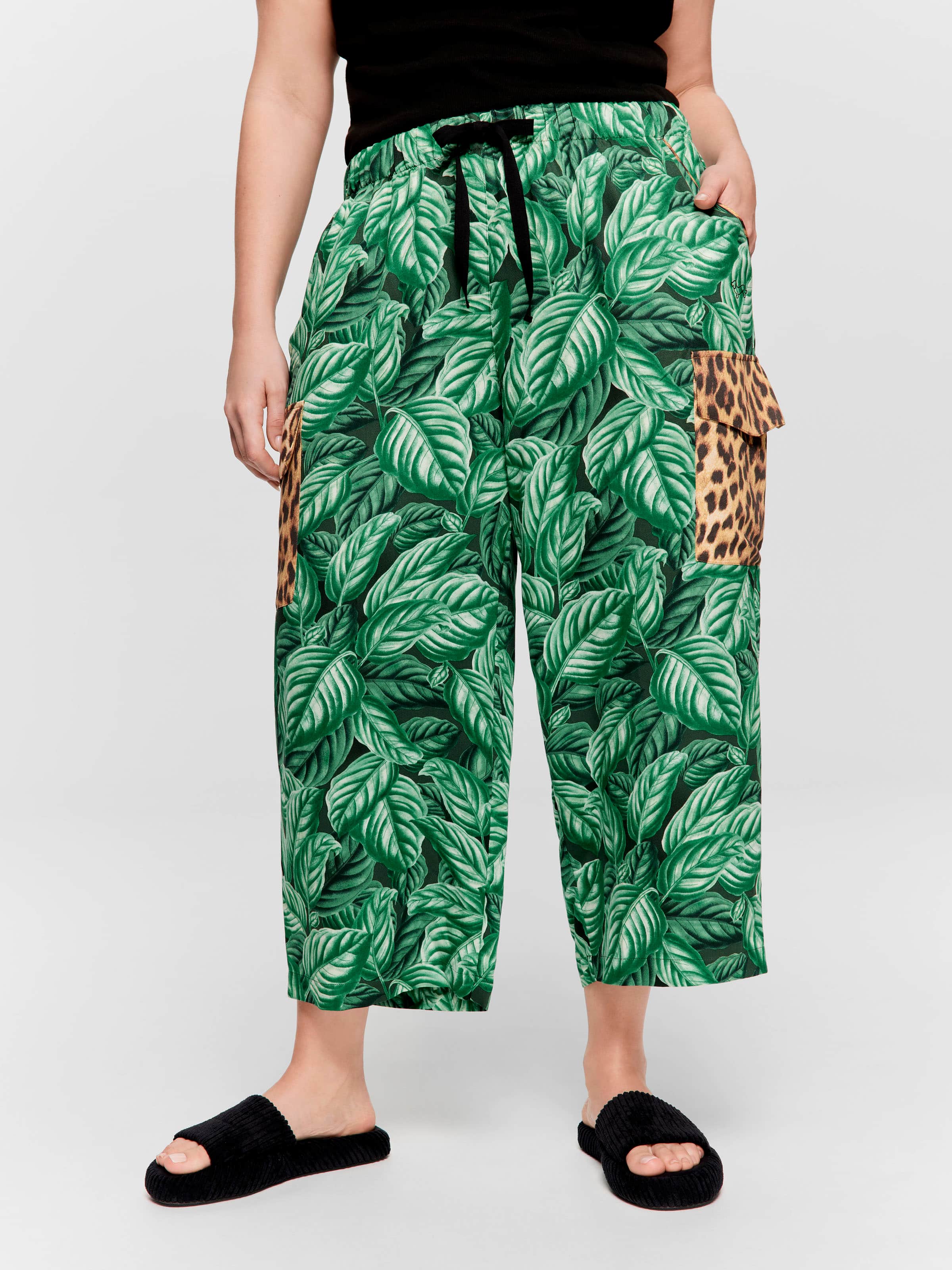 P.A. Plus Tropical Print 3/4 Pj Pant