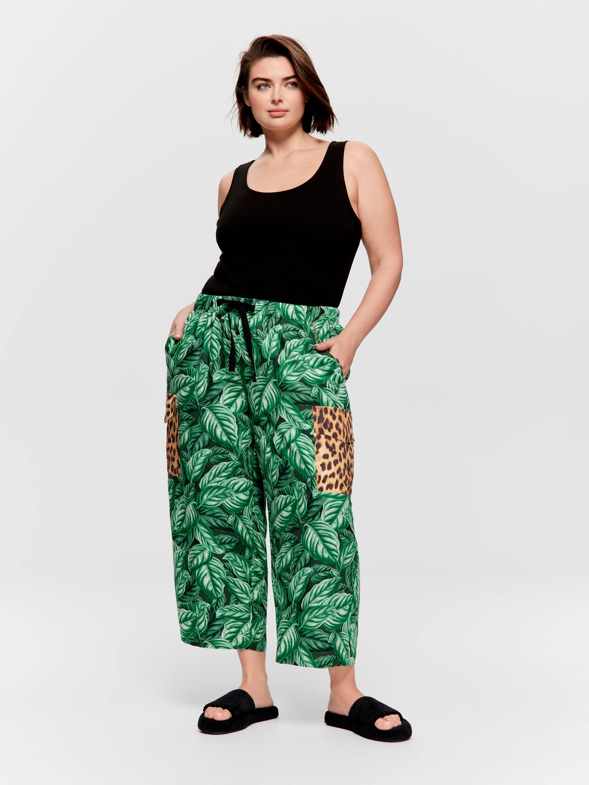 P.A. Plus Tropical Print 3/4 Pj Pant