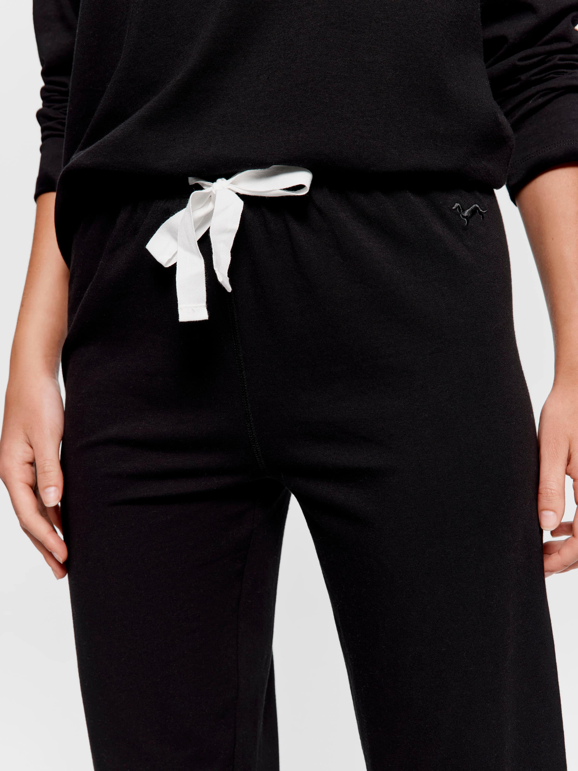 その他 PJ Black Easy Pj Pant Black - Peter Alexander Online