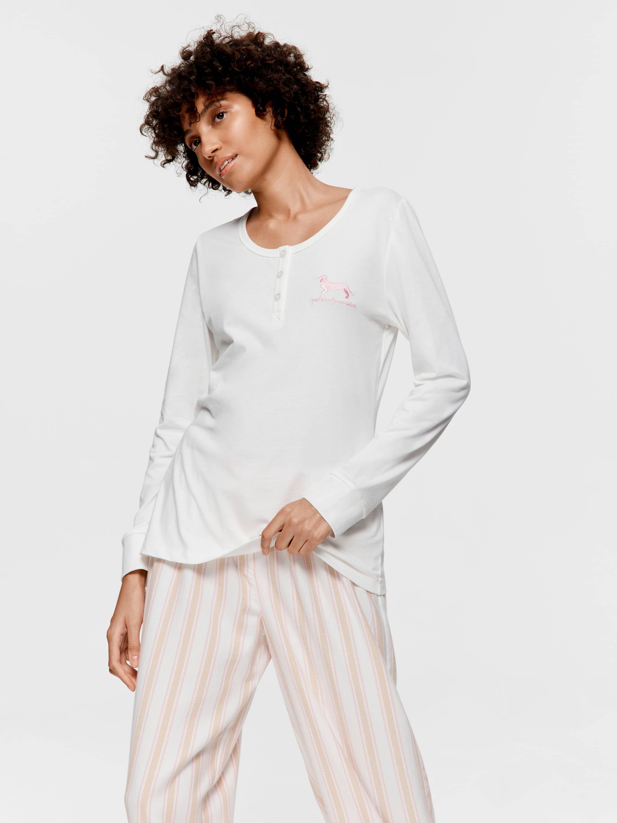 Cream Henley Top