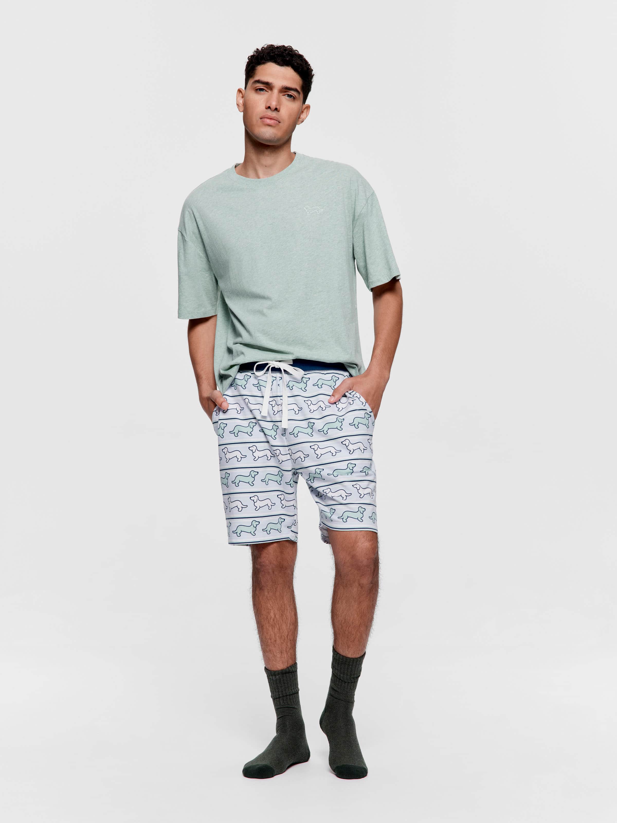 Penny Stripe Mid Short