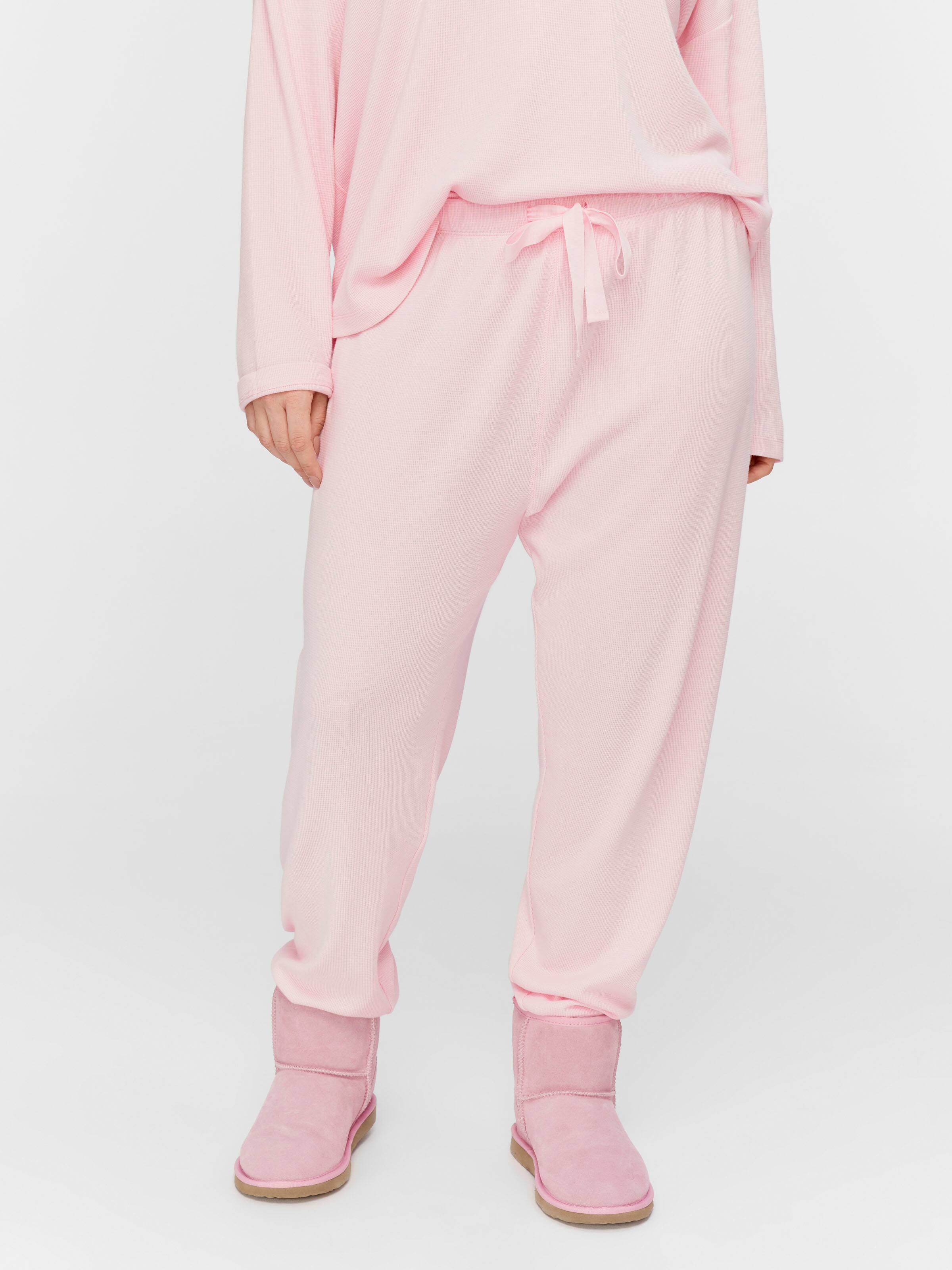 P.A. Plus Pink Waffle Easy Pj Pant