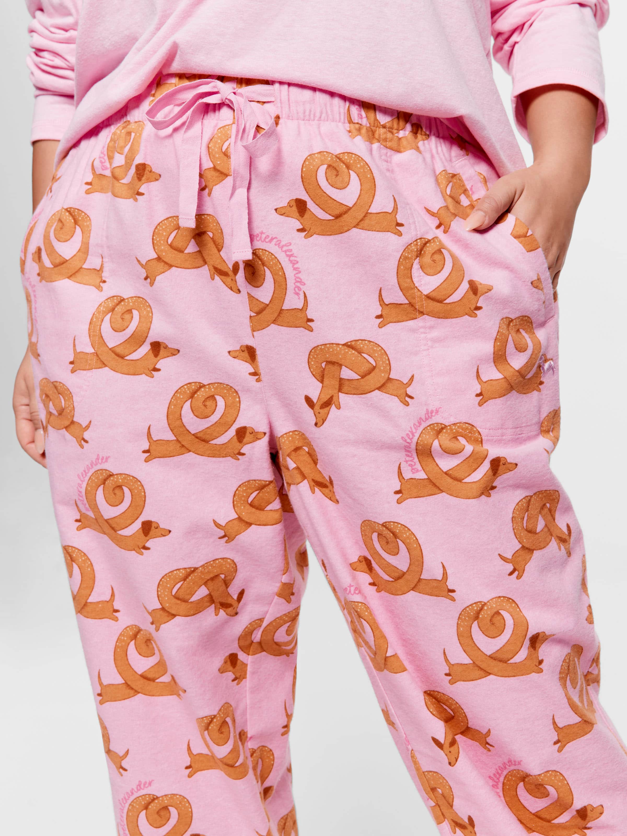 P.A. Plus Pretzel Roll Up Flannelette Pj Pant