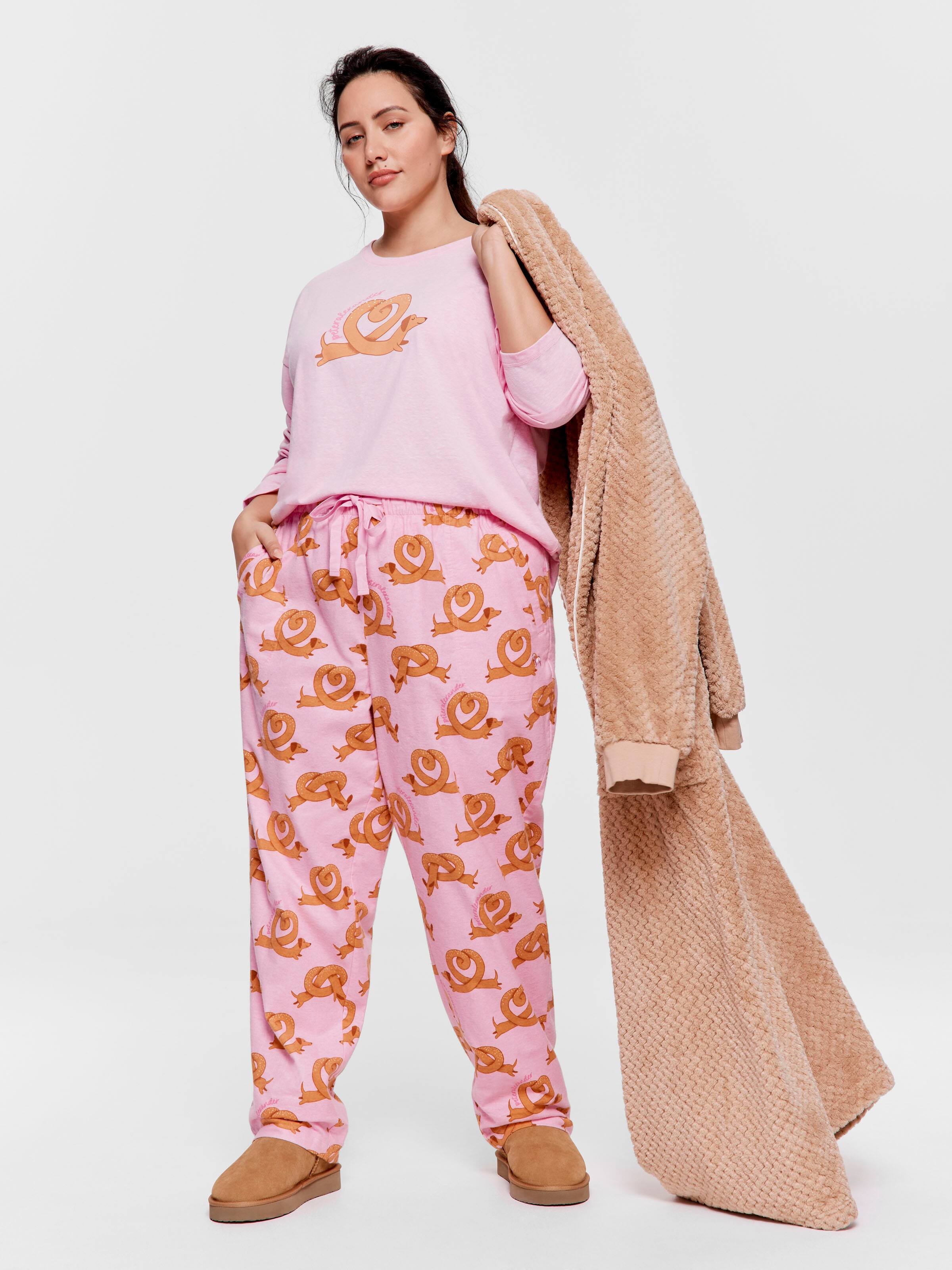 P.A. Plus Pretzel Roll Up Flannelette Pj Pant