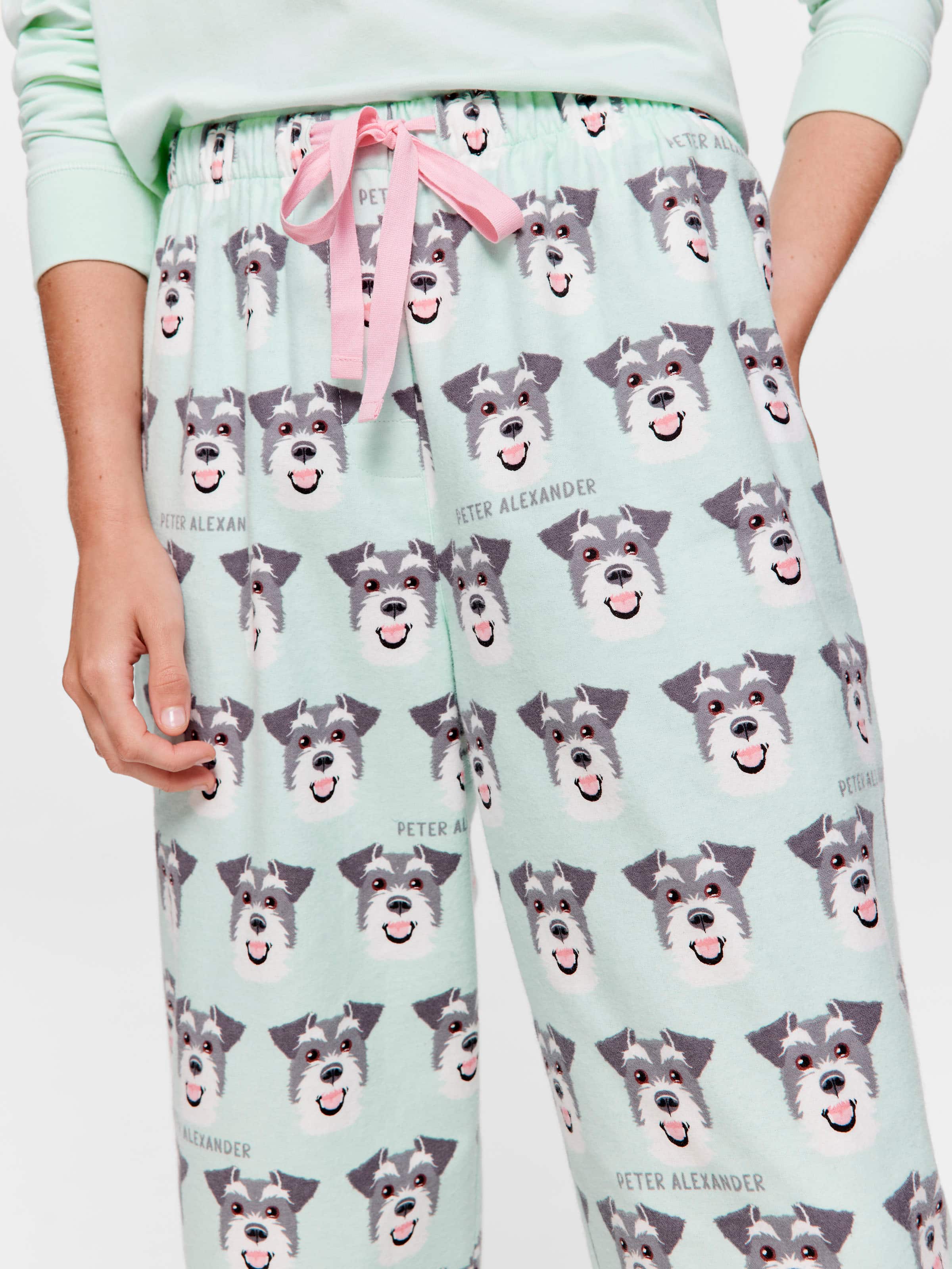 Schnauzer Mint Classic Flannelette Pj Pant
