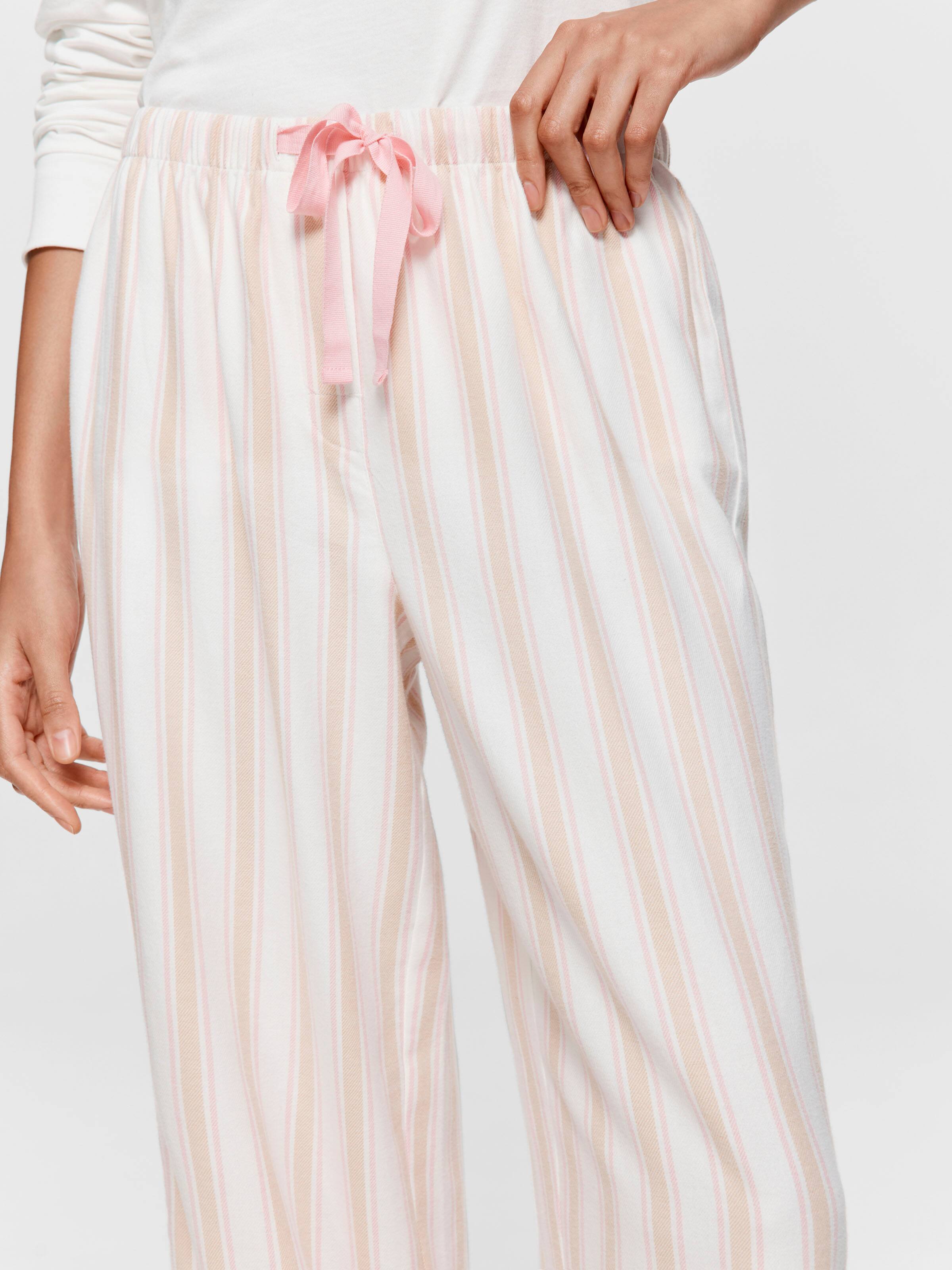Caramel Stripe Classic Flannelette Pj Pant