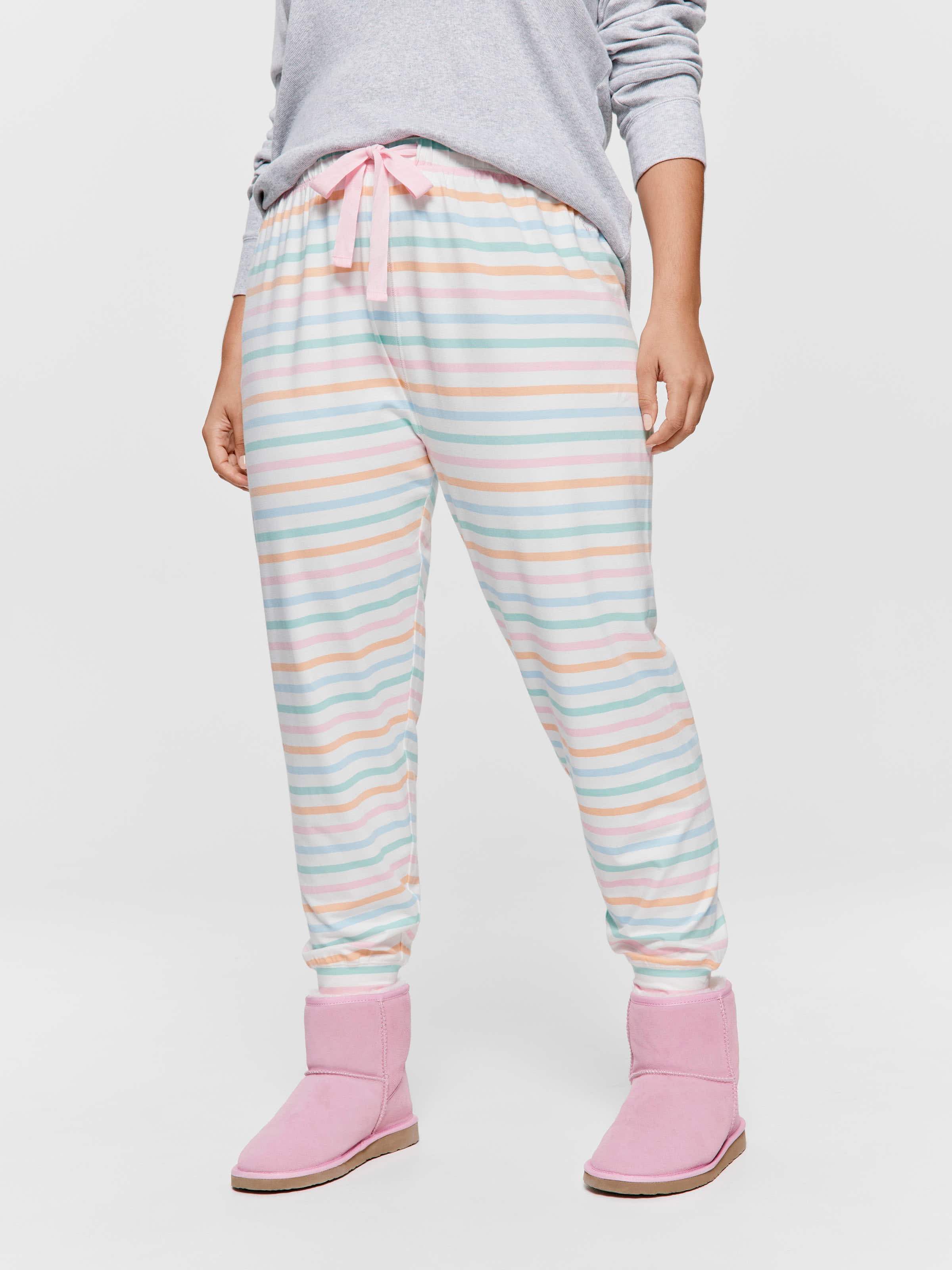 P.A. Plus Rainbow Stripe Easy Pj Pant