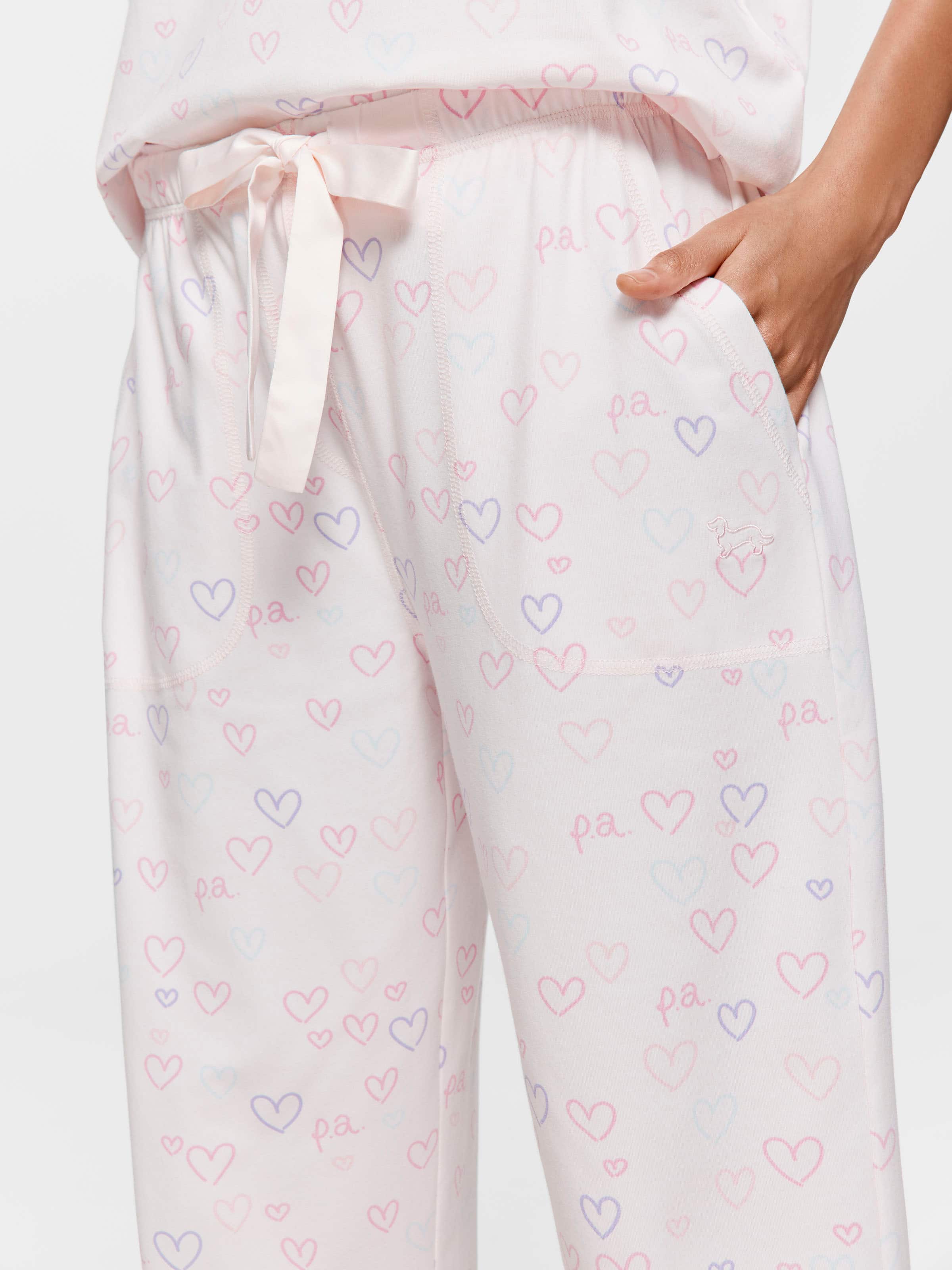 Pastel Hearts Easy Pj Pant