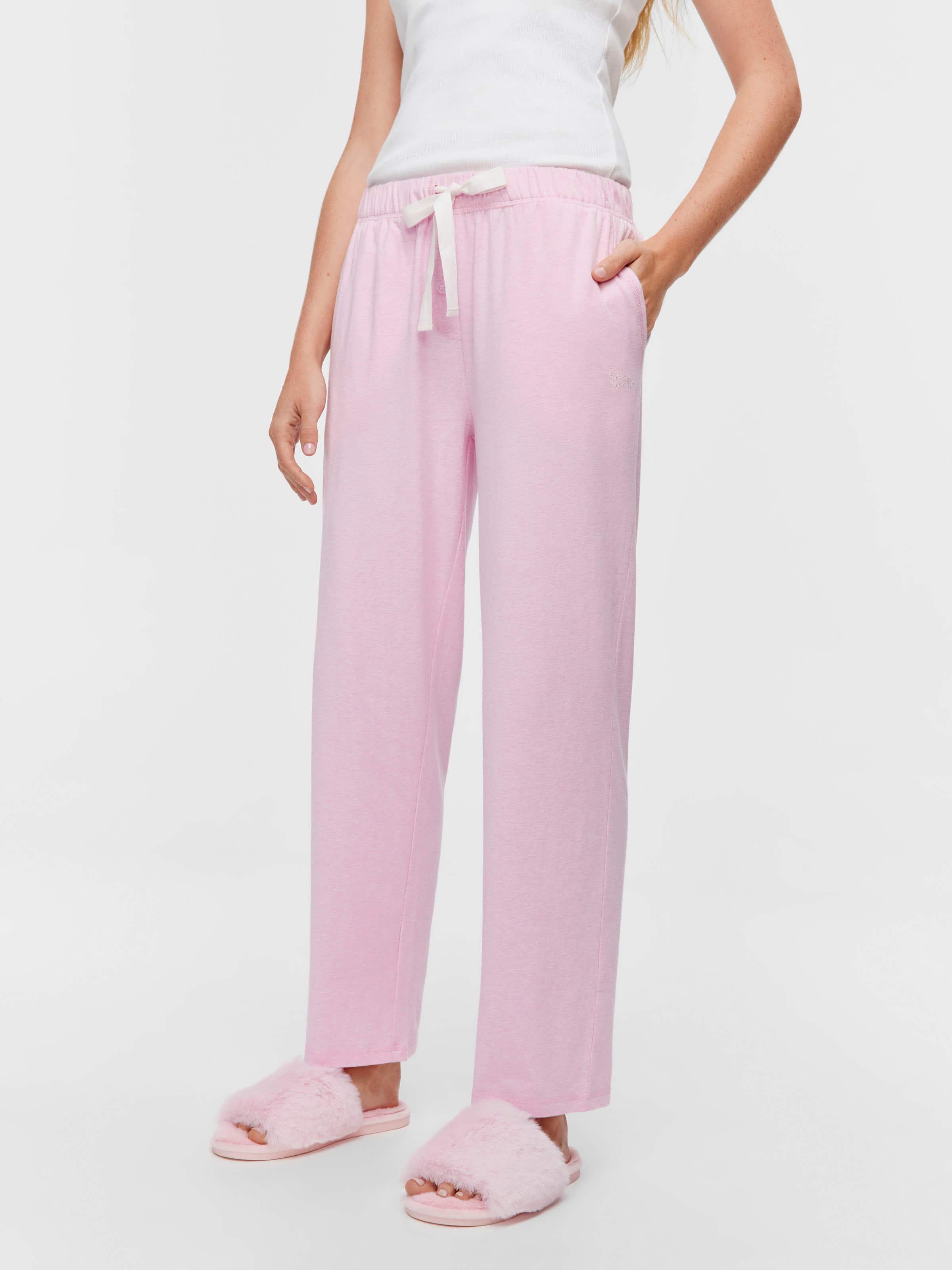 Pink Marle Straight Leg Pj Pant