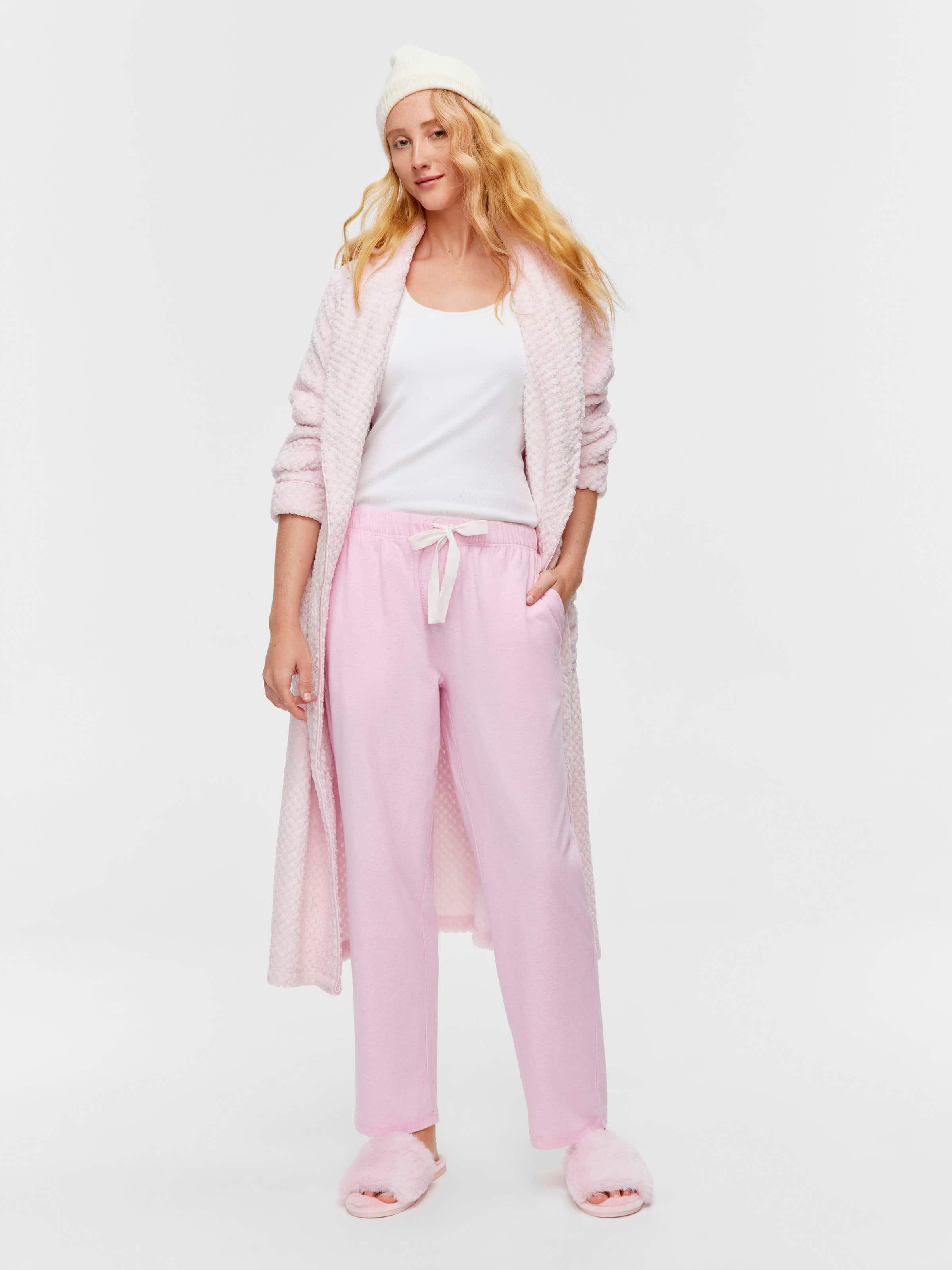 Pink Marle Straight Leg Pj Pant