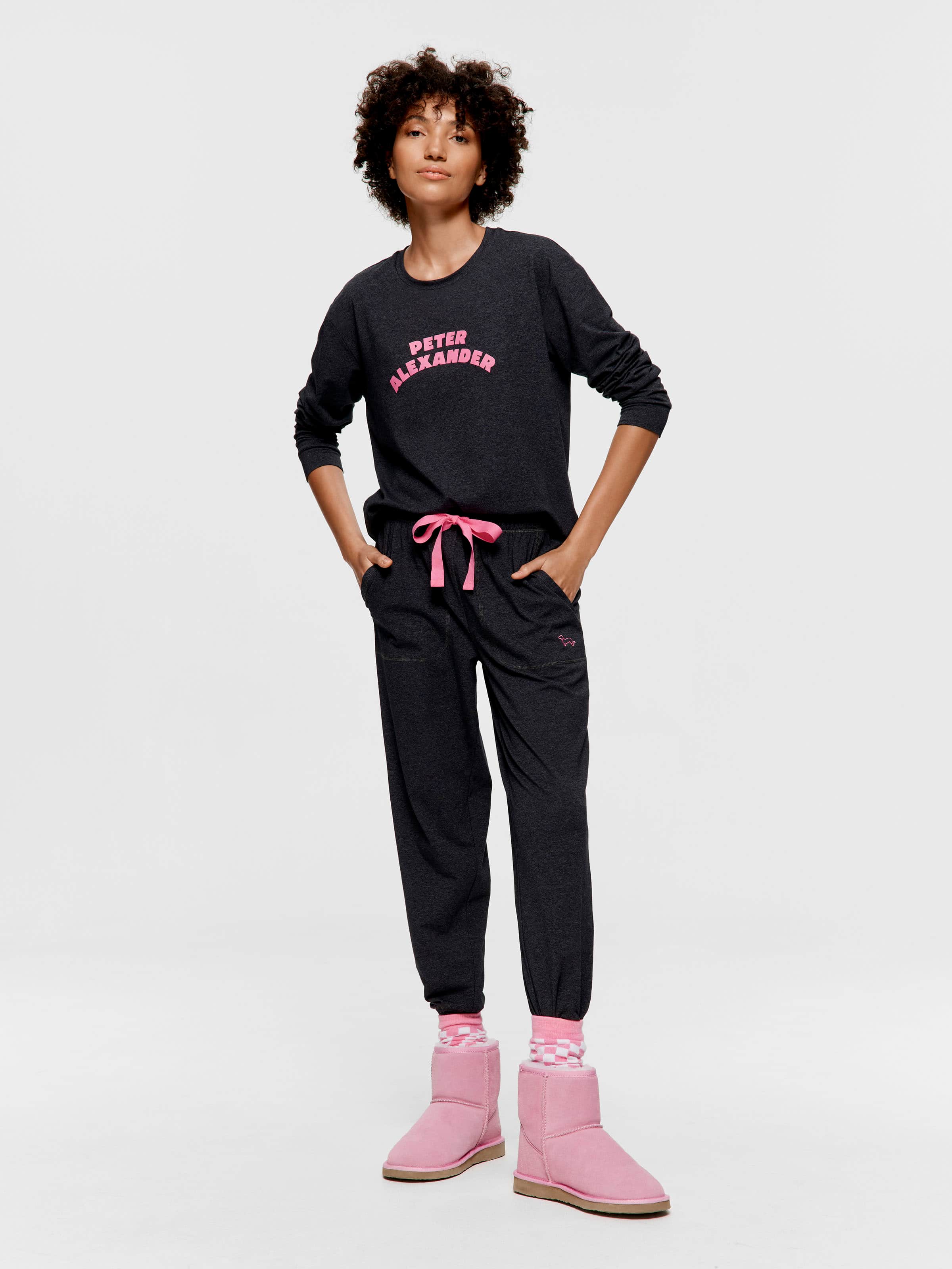 Charcoal Marle Easy Pj Pant