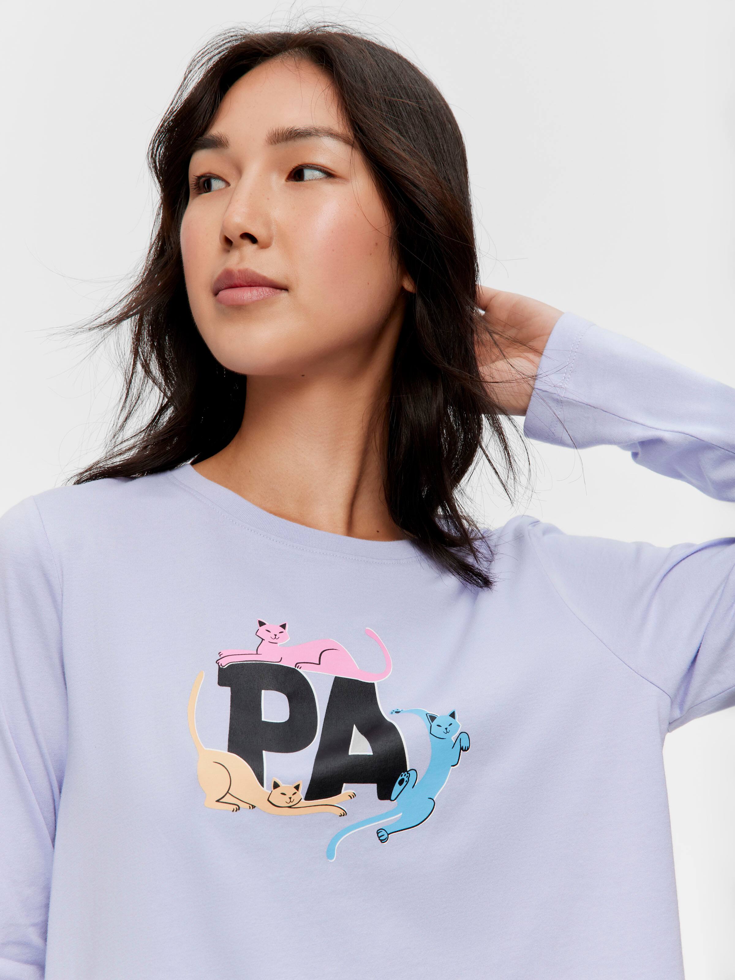 Playful Cats Long Sleeve Top