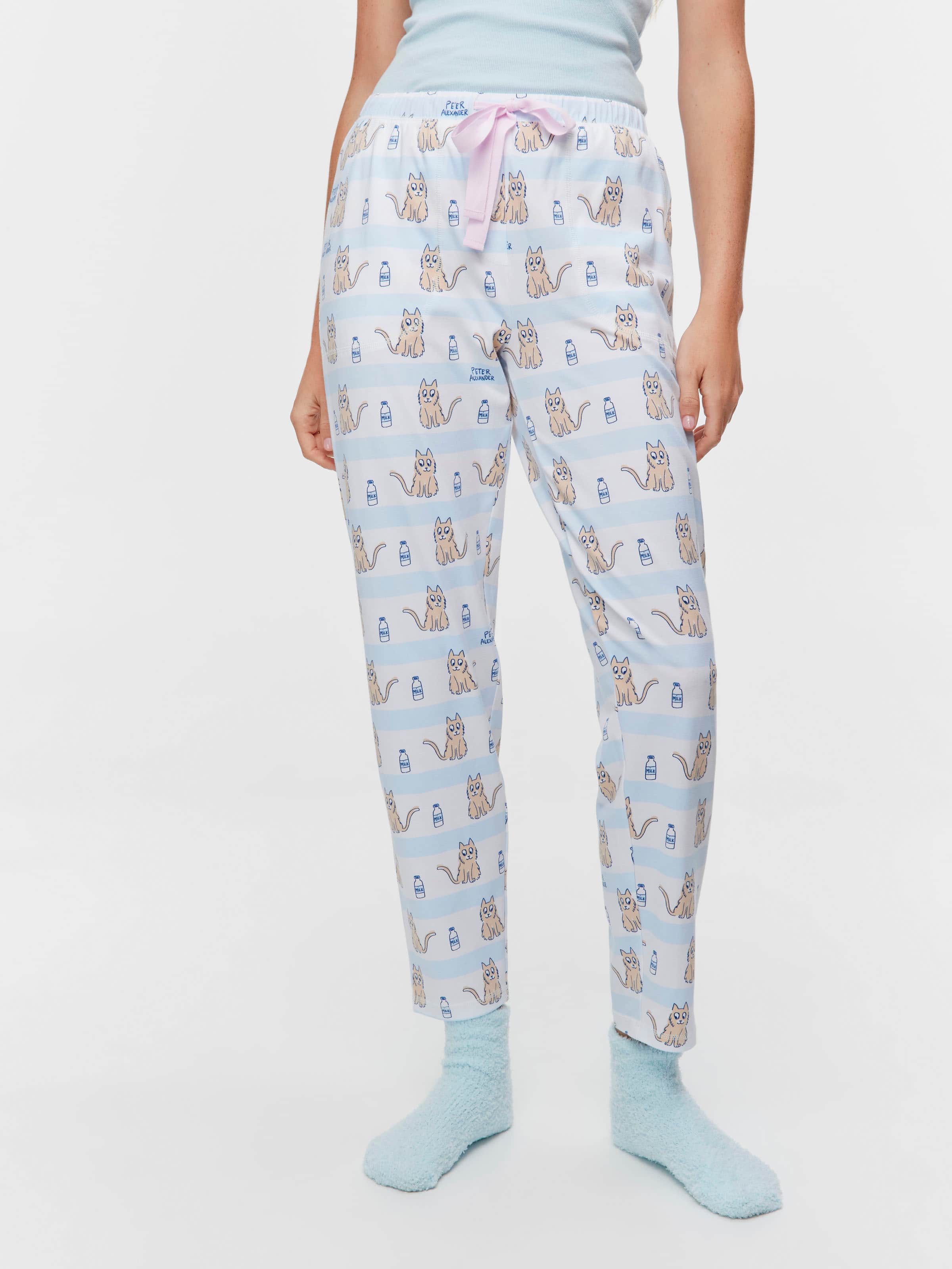 Cat Stripe Tapered Pj Pant