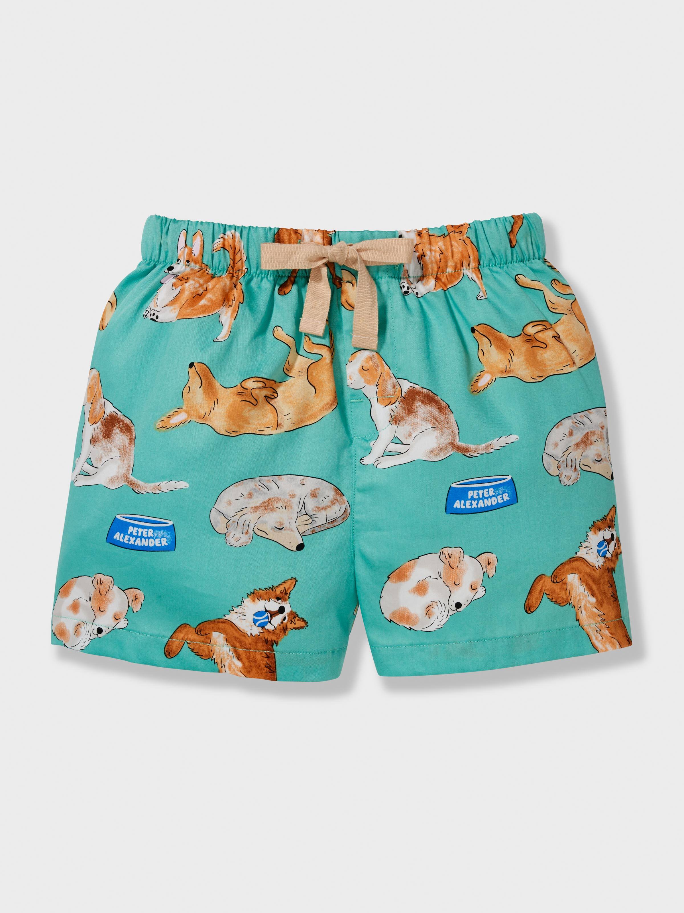 Jnr Boys Sleeping Puppy Short Pj Set