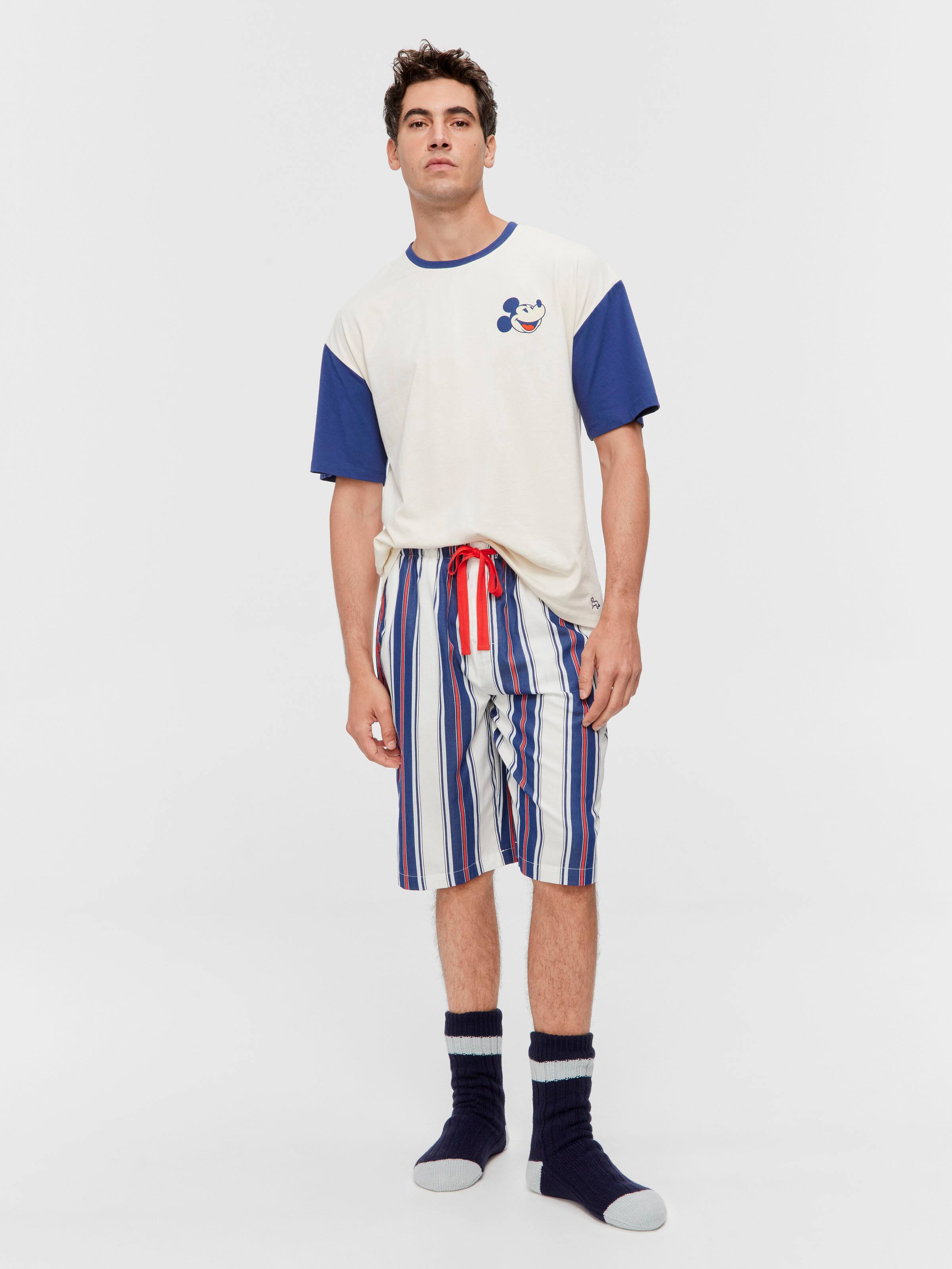Mattress Stripe Sleep Short