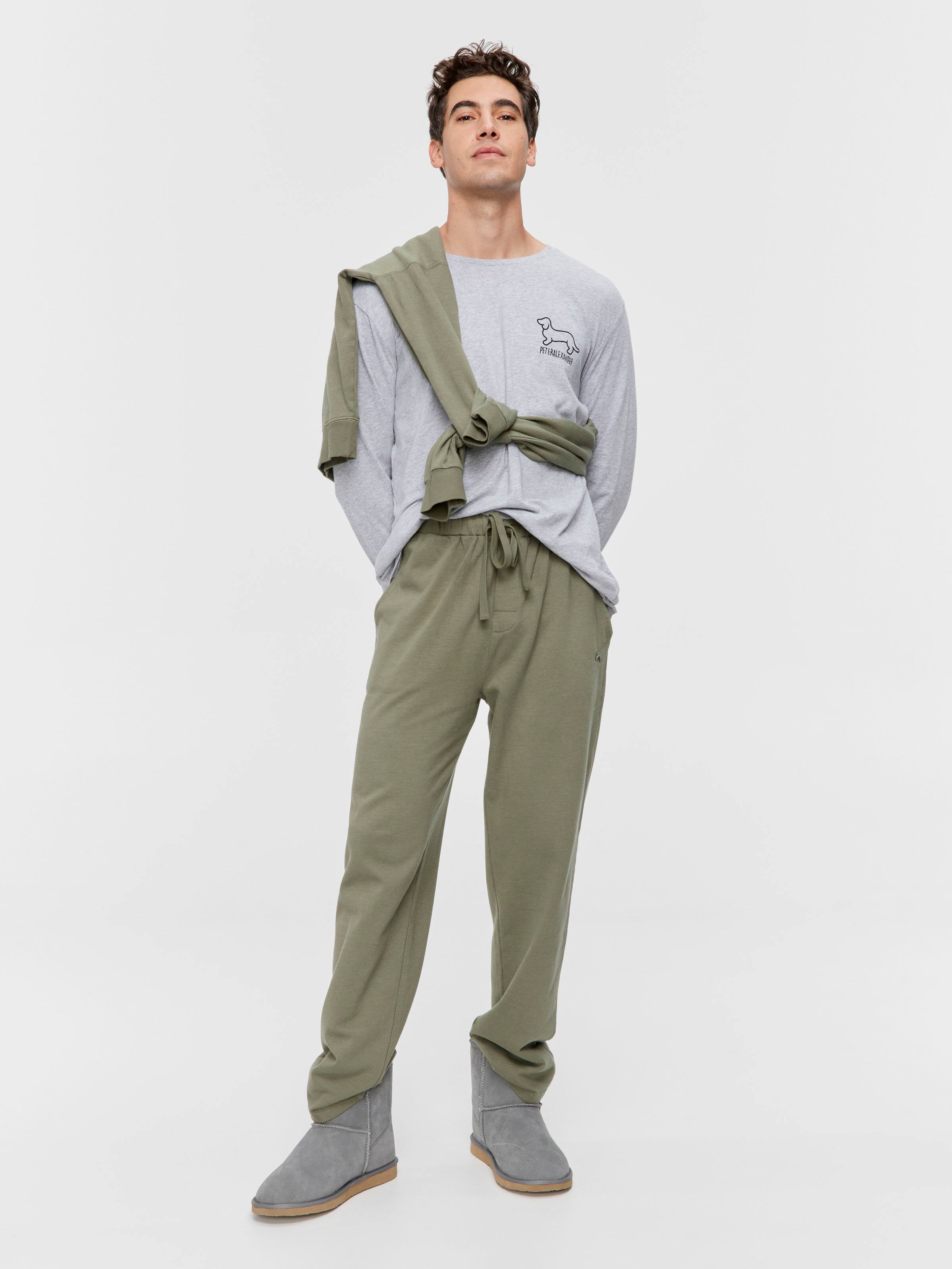 Washed Fleece Track Pj Pant