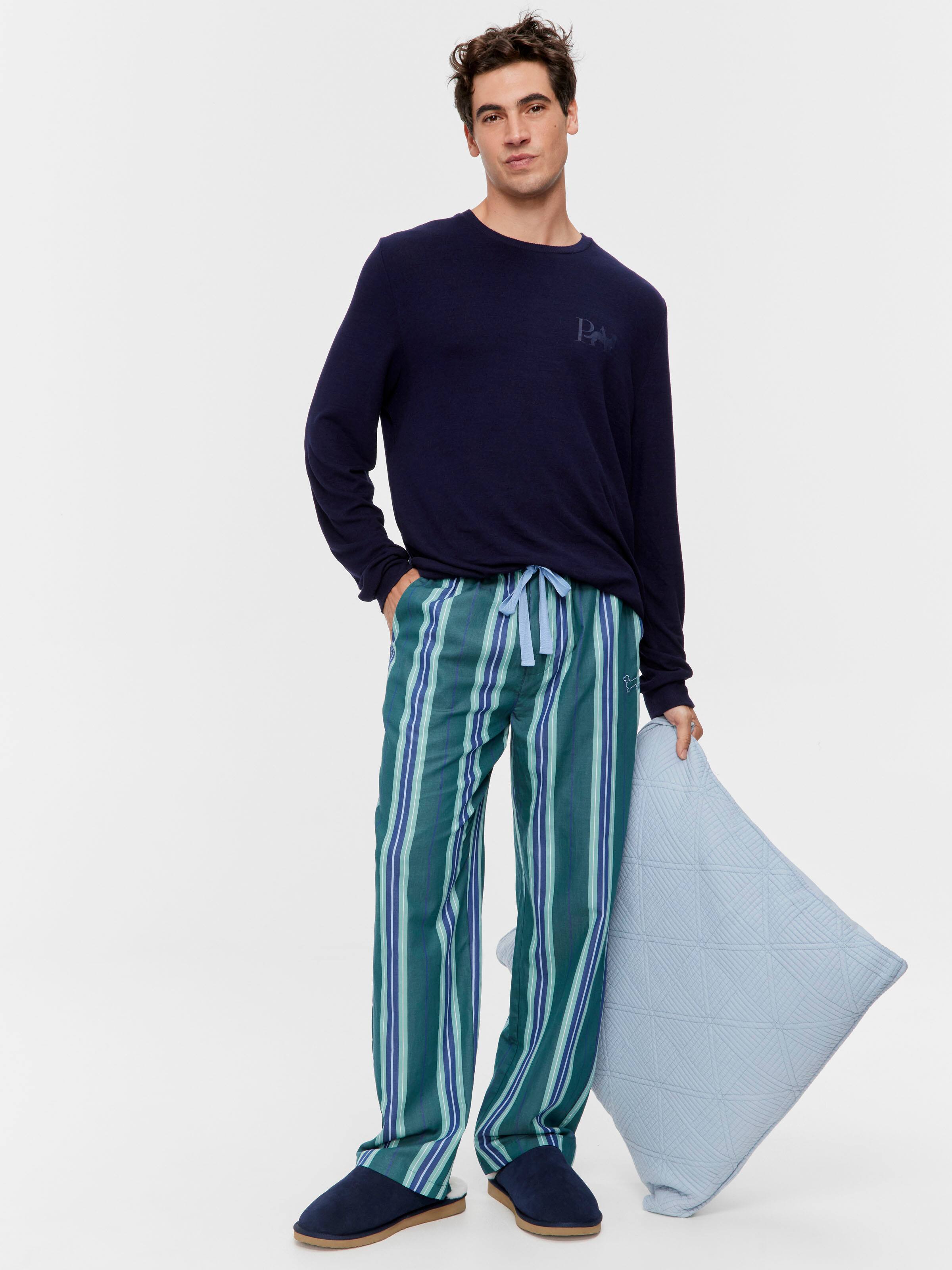 Green Stripe Classic Pj Pant