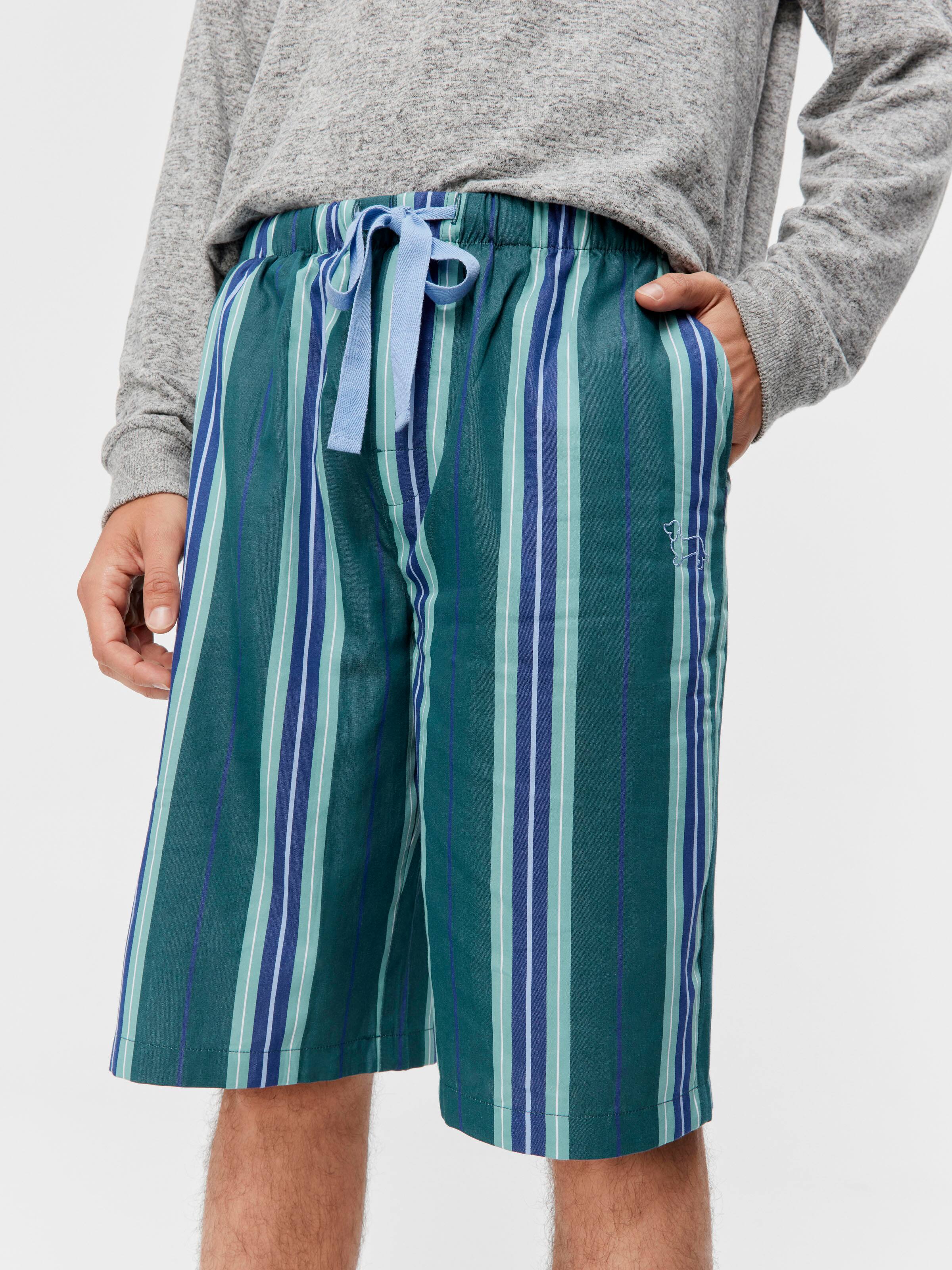 Green Stripe Long Short