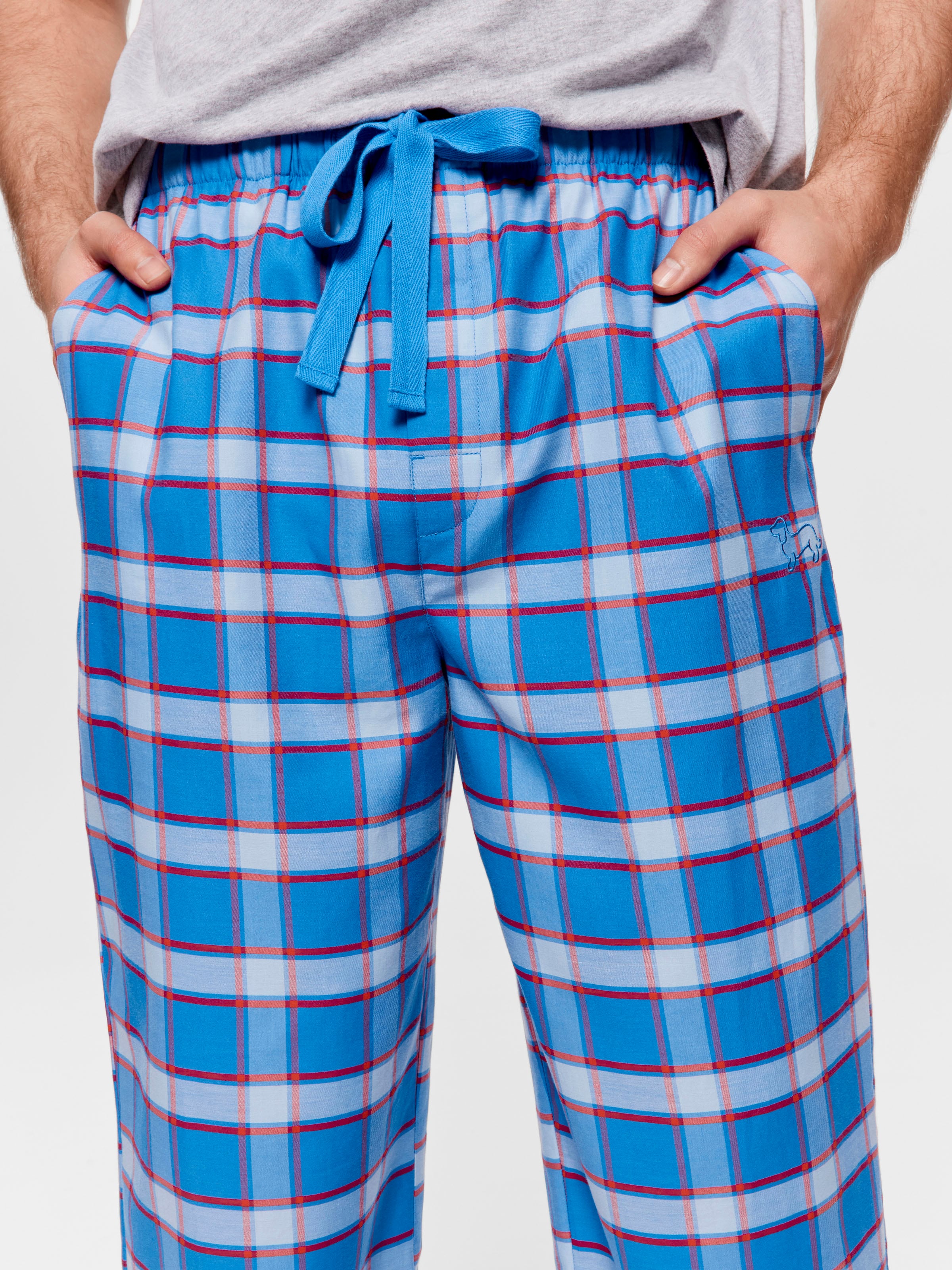 Blue Check Classic Pj Pant