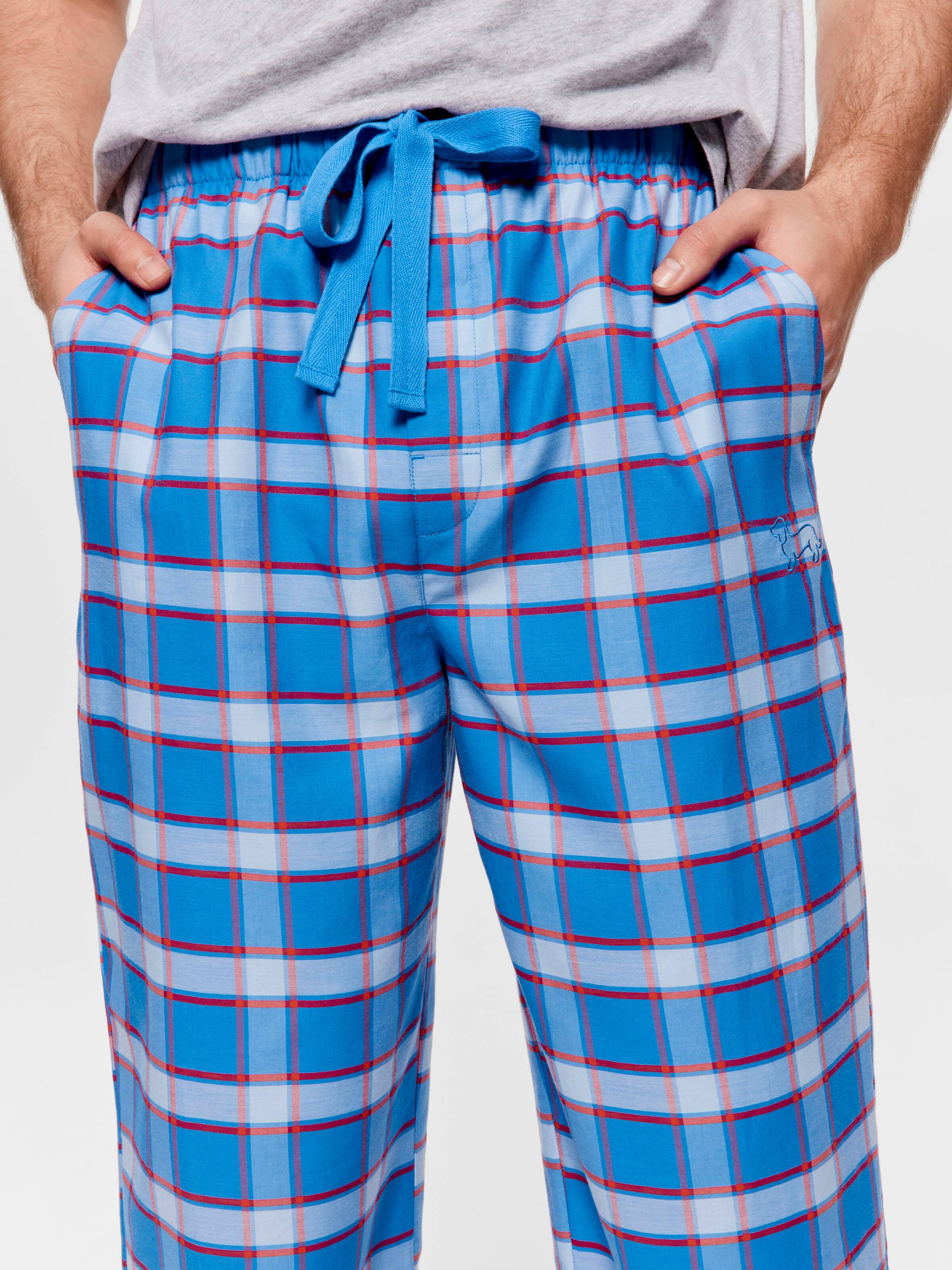 Blue Check Classic Pj Pant