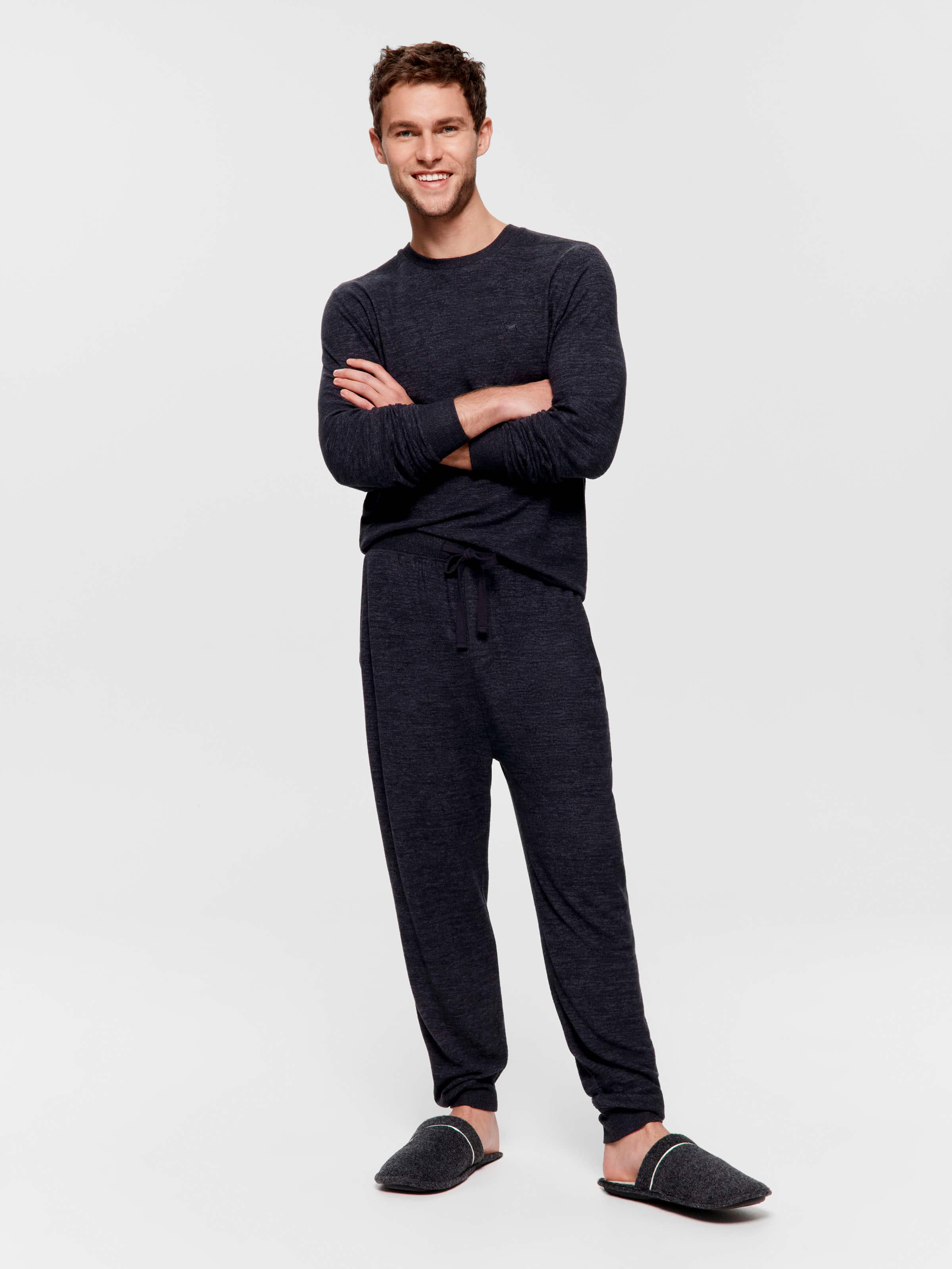 Charcoal Fuzzy Jogger