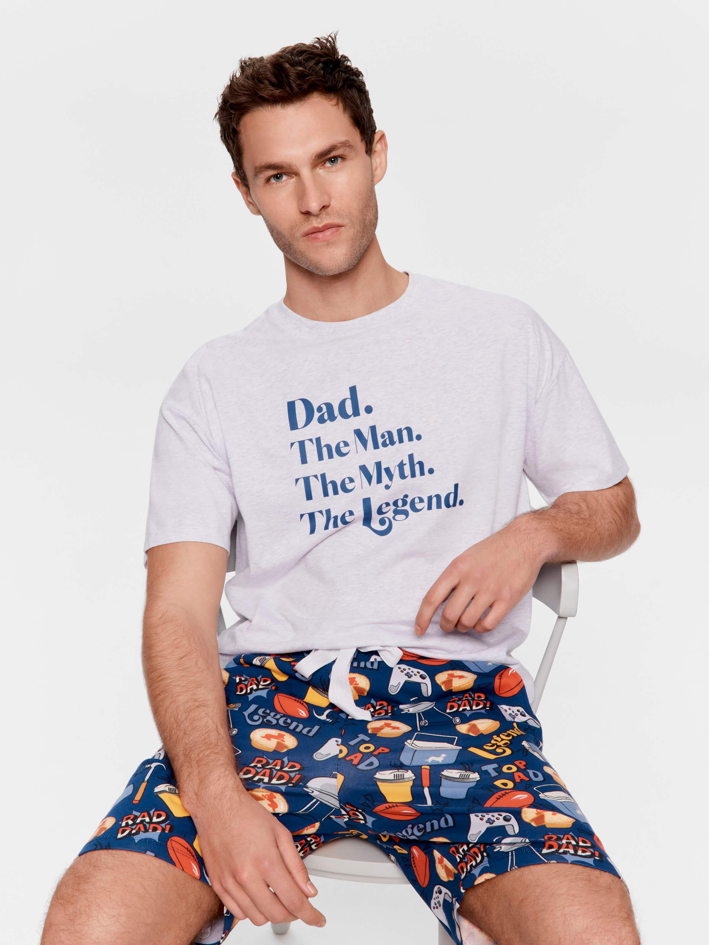 Top Dad Shortie Pj Set