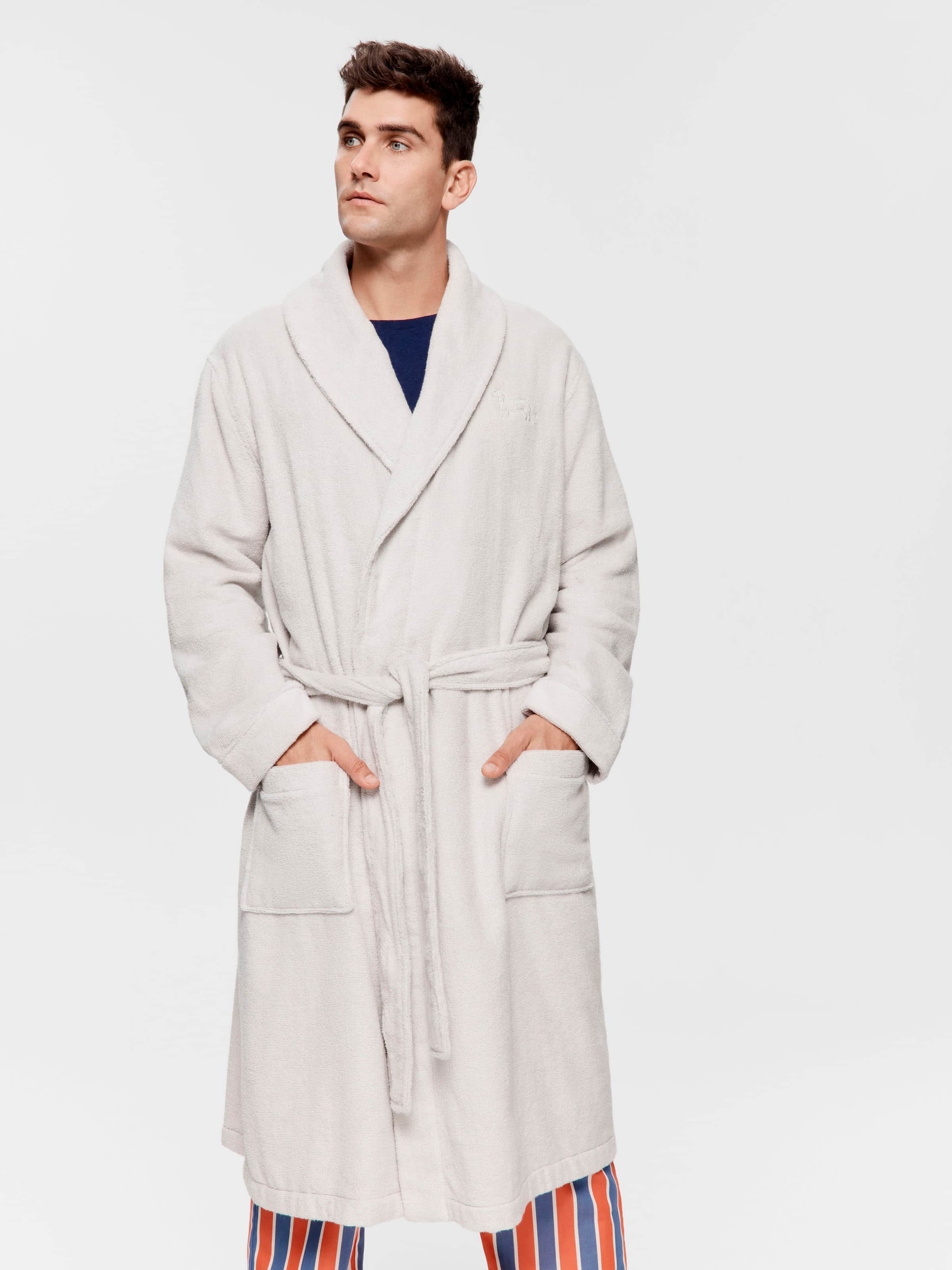 Grey Toweling Gown
