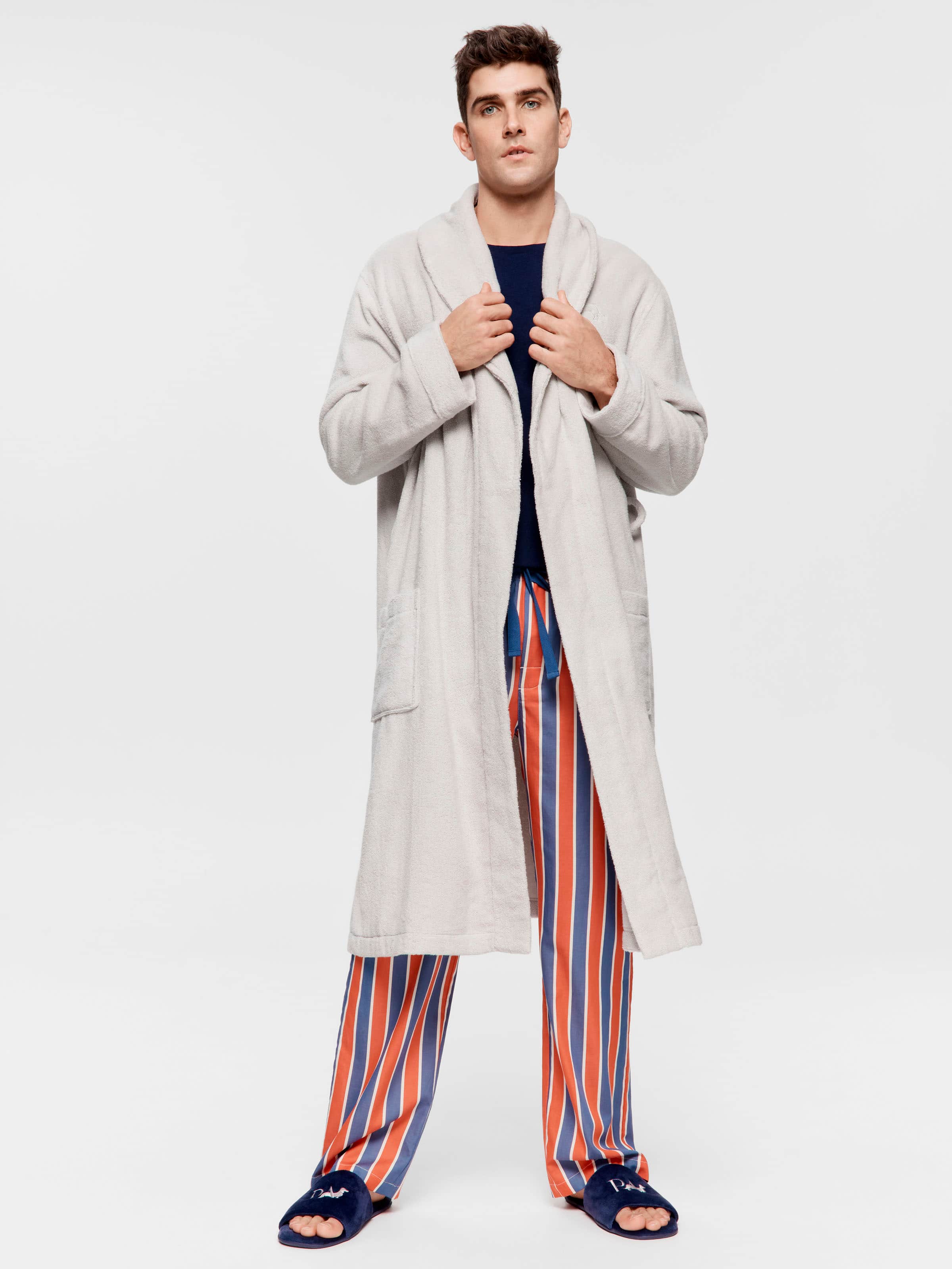 Grey Toweling Gown
