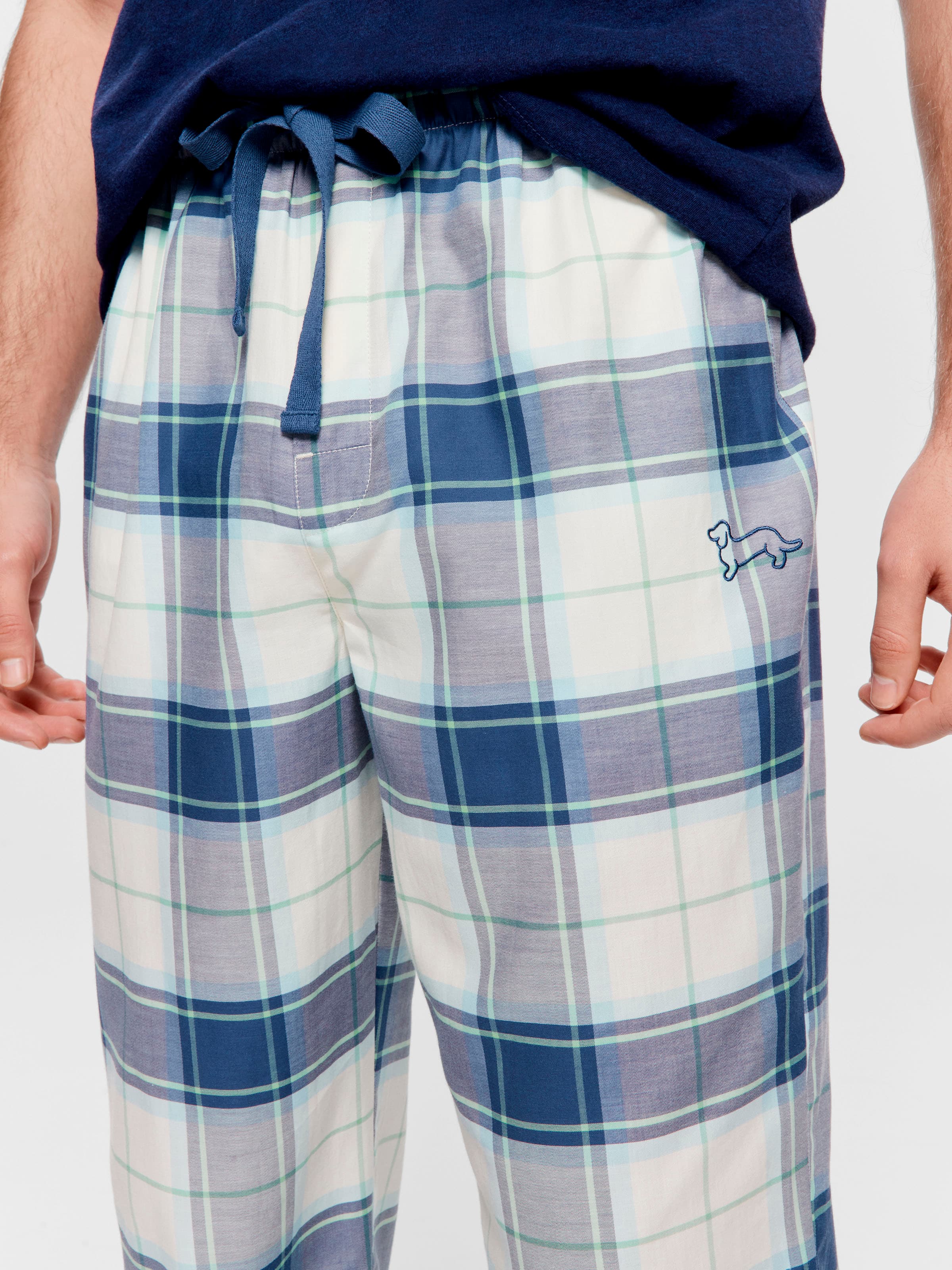 Classic Windowpane Check Pj Pant