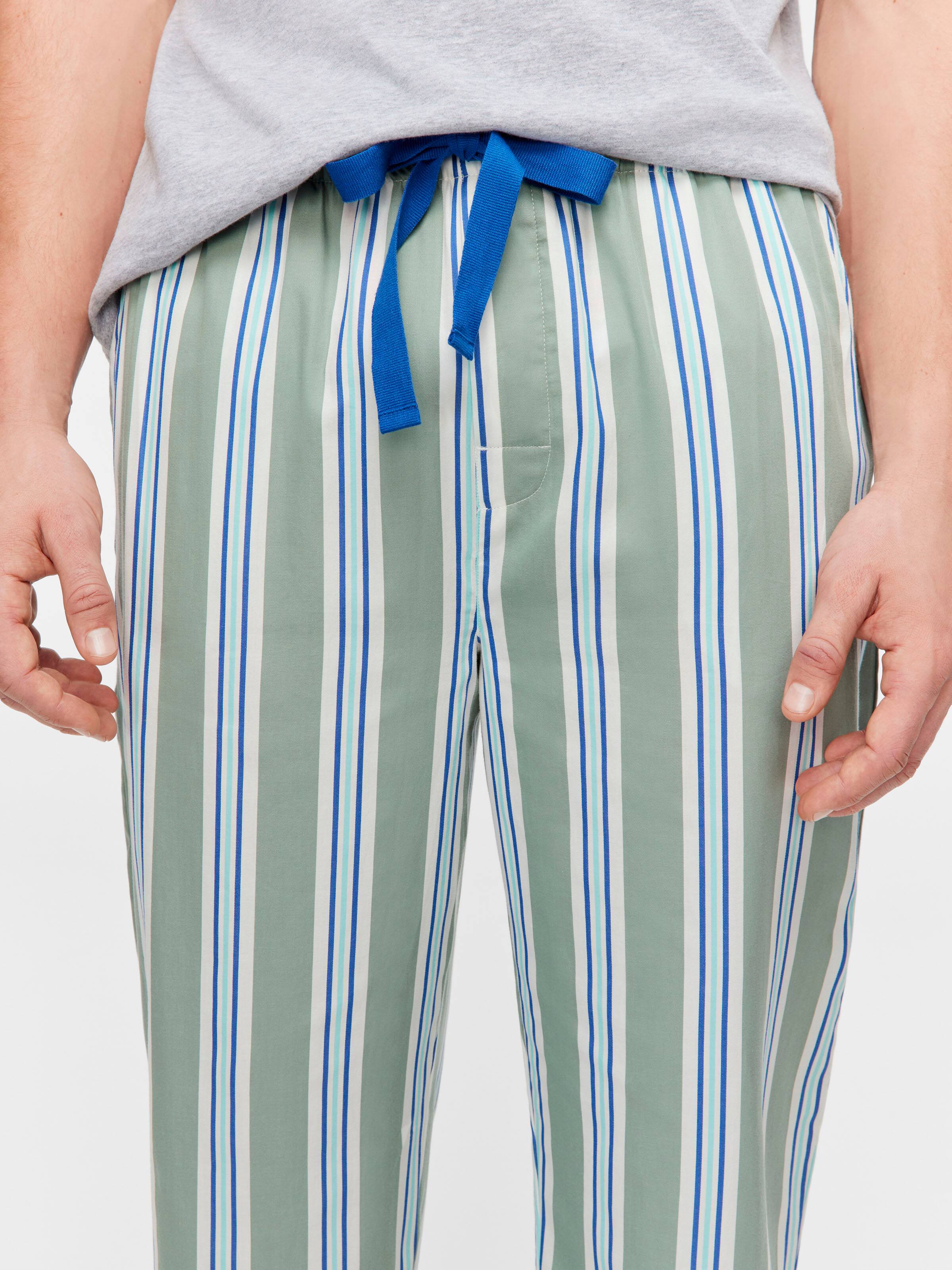Sage Stripe Classic Pj Pant