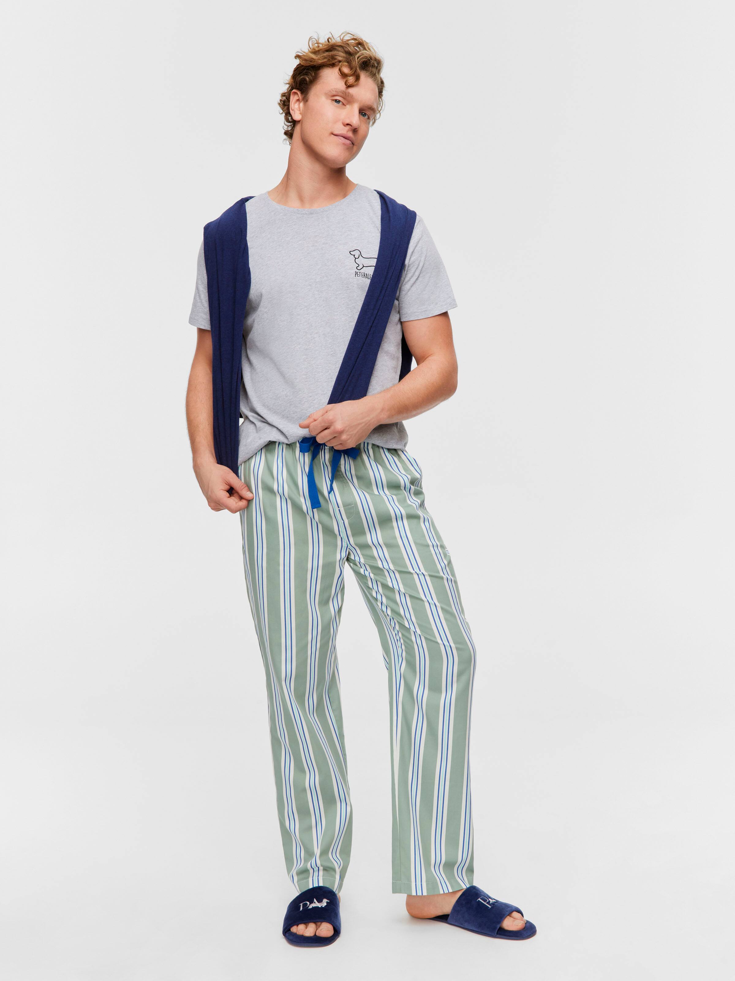 Sage Stripe Classic Pj Pant