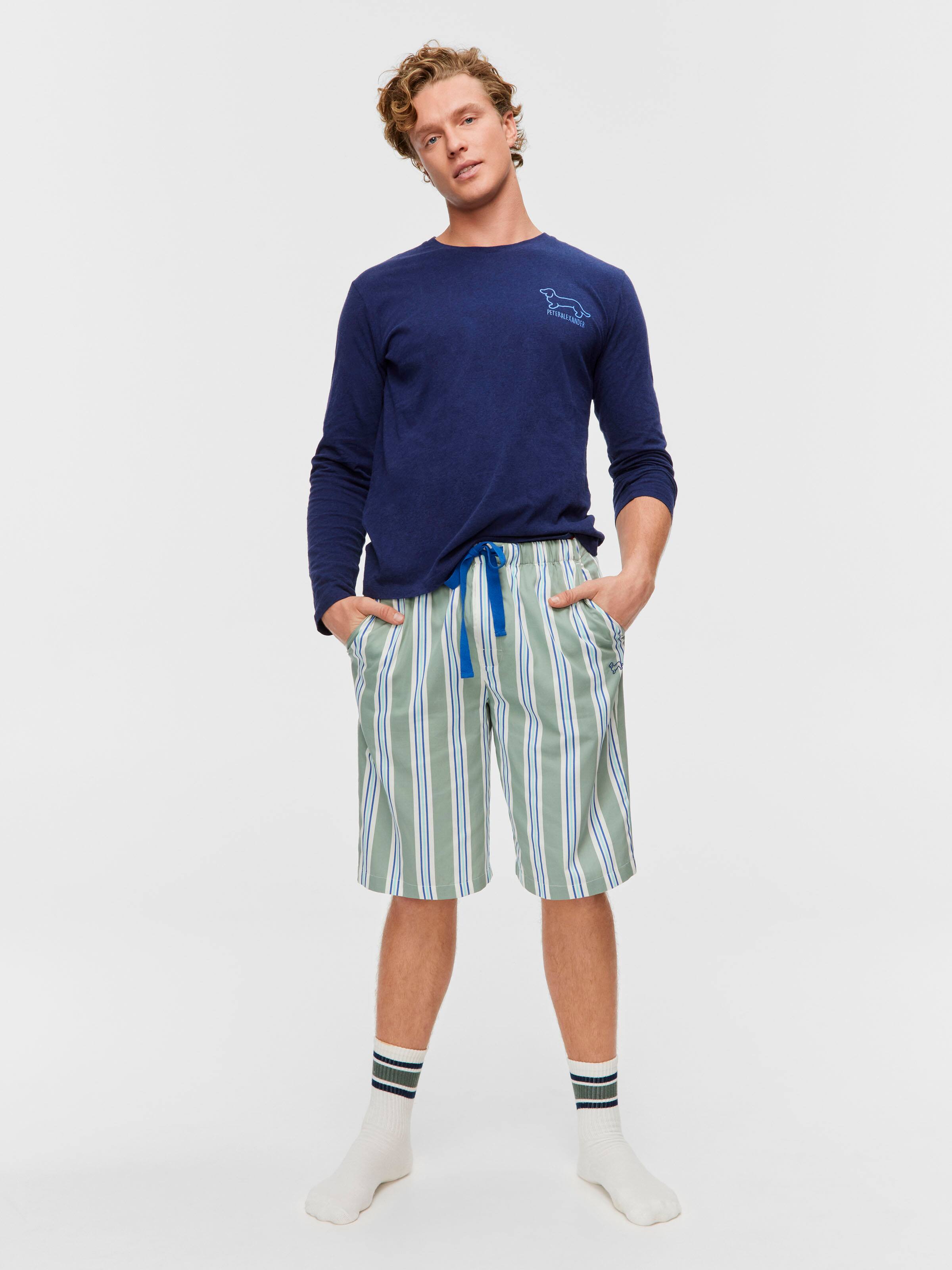 Sage Stripe Long Short