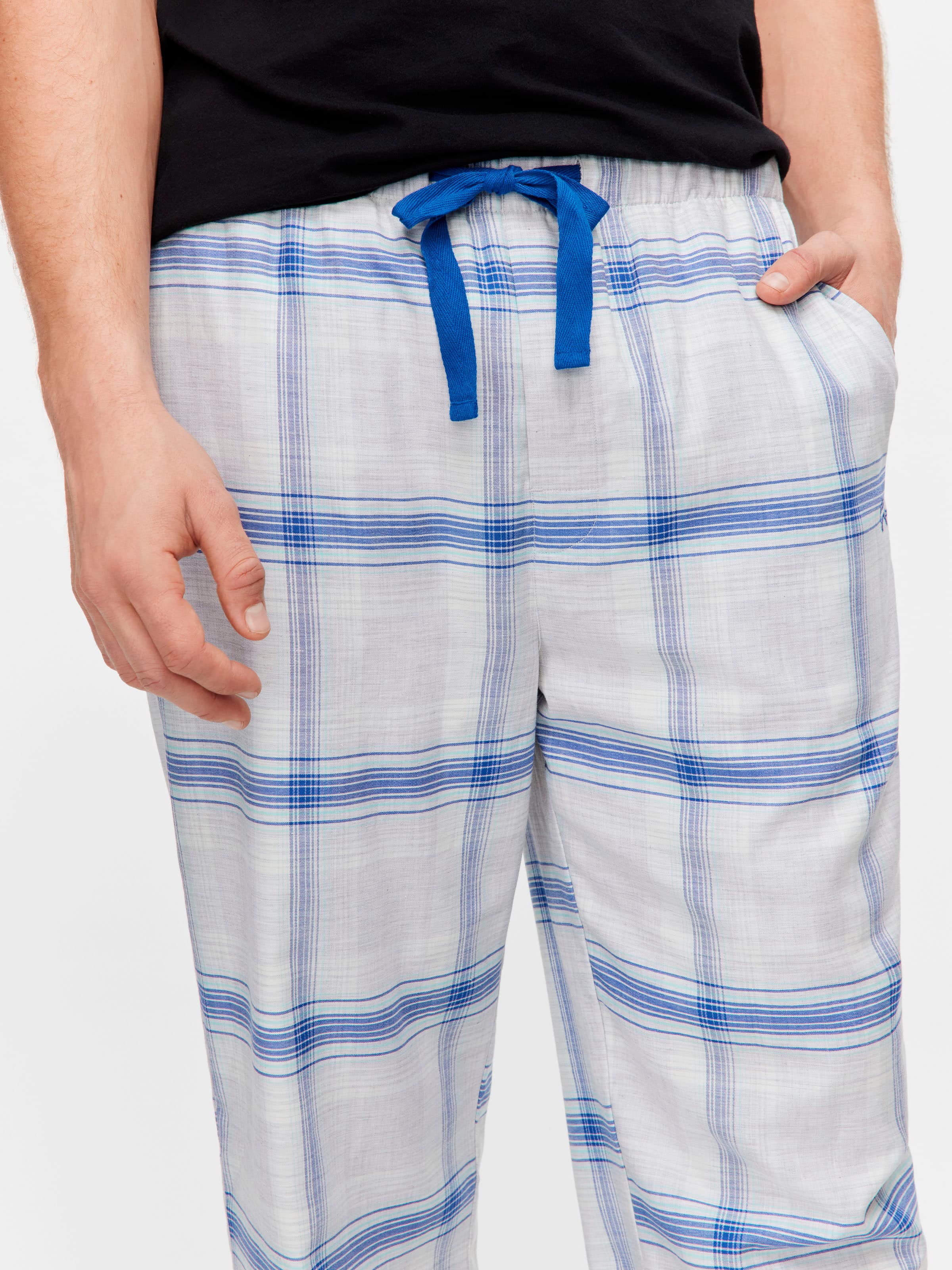 Navy Check Classic Pj Pant