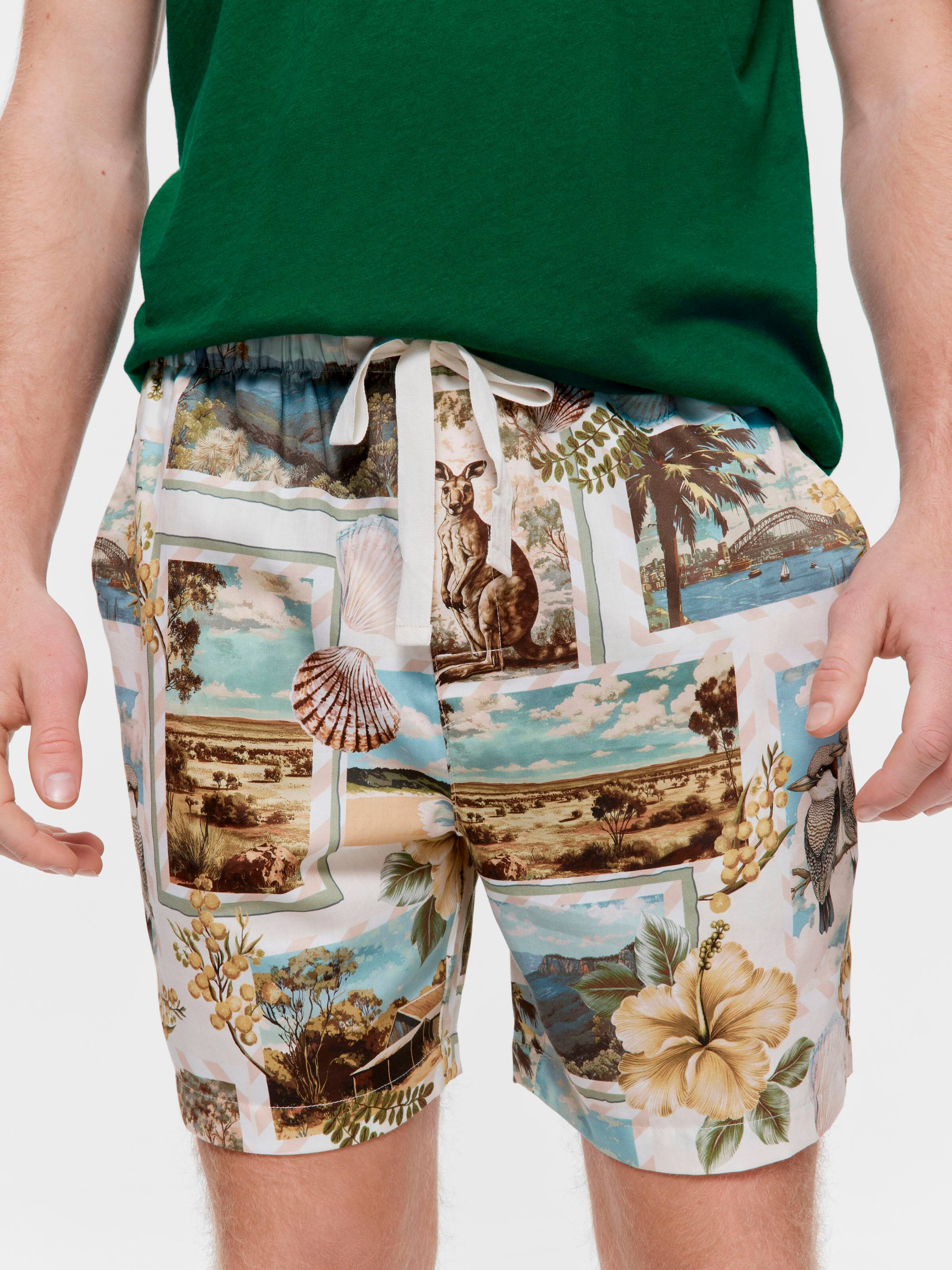 Post Card 100% Cotton Mid Short